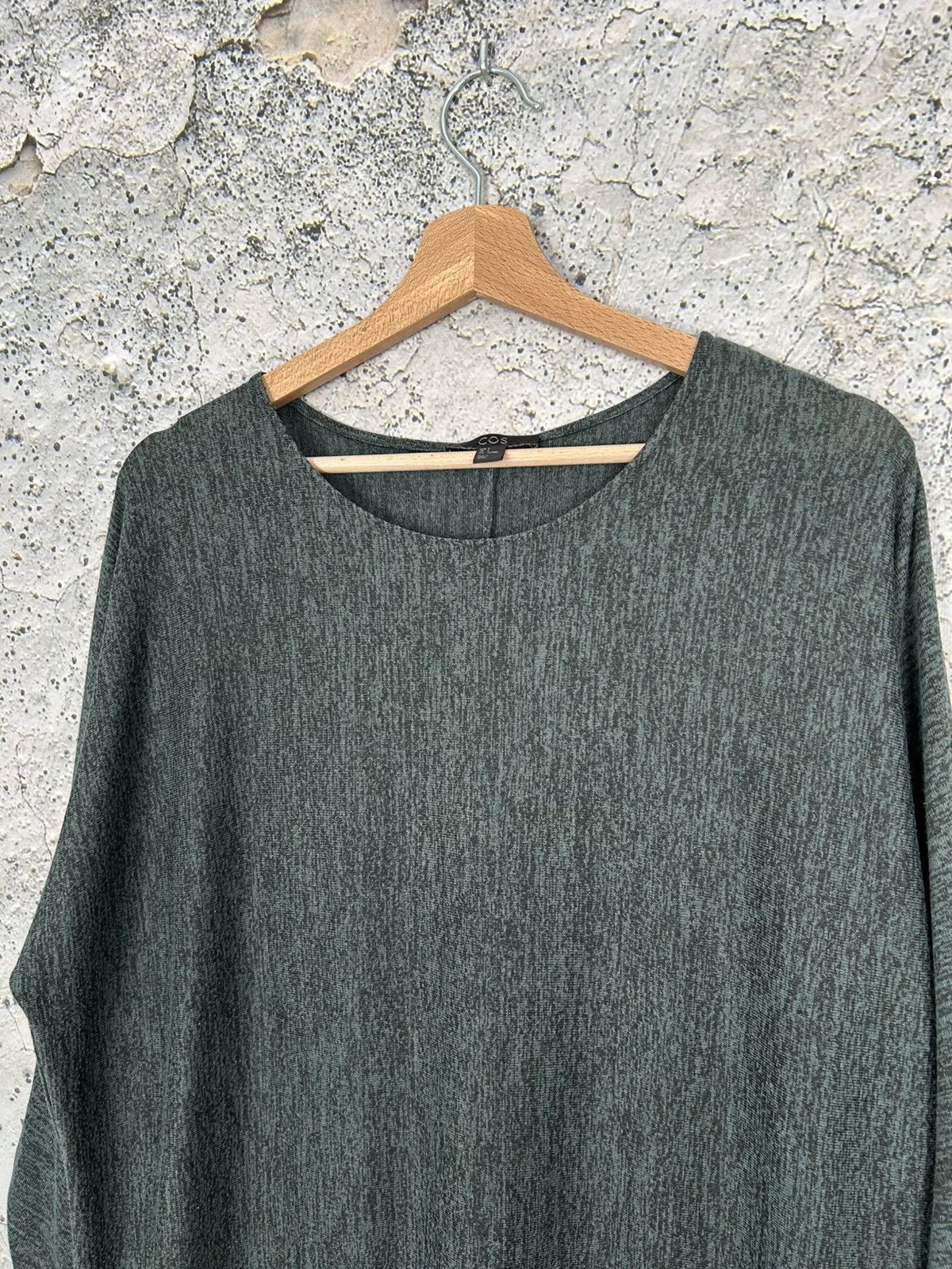 Designer COS Green Dress Avant Garde Viscose Designer Minimalist Size S / US 4 / IT 40 - 3 Thumbnail