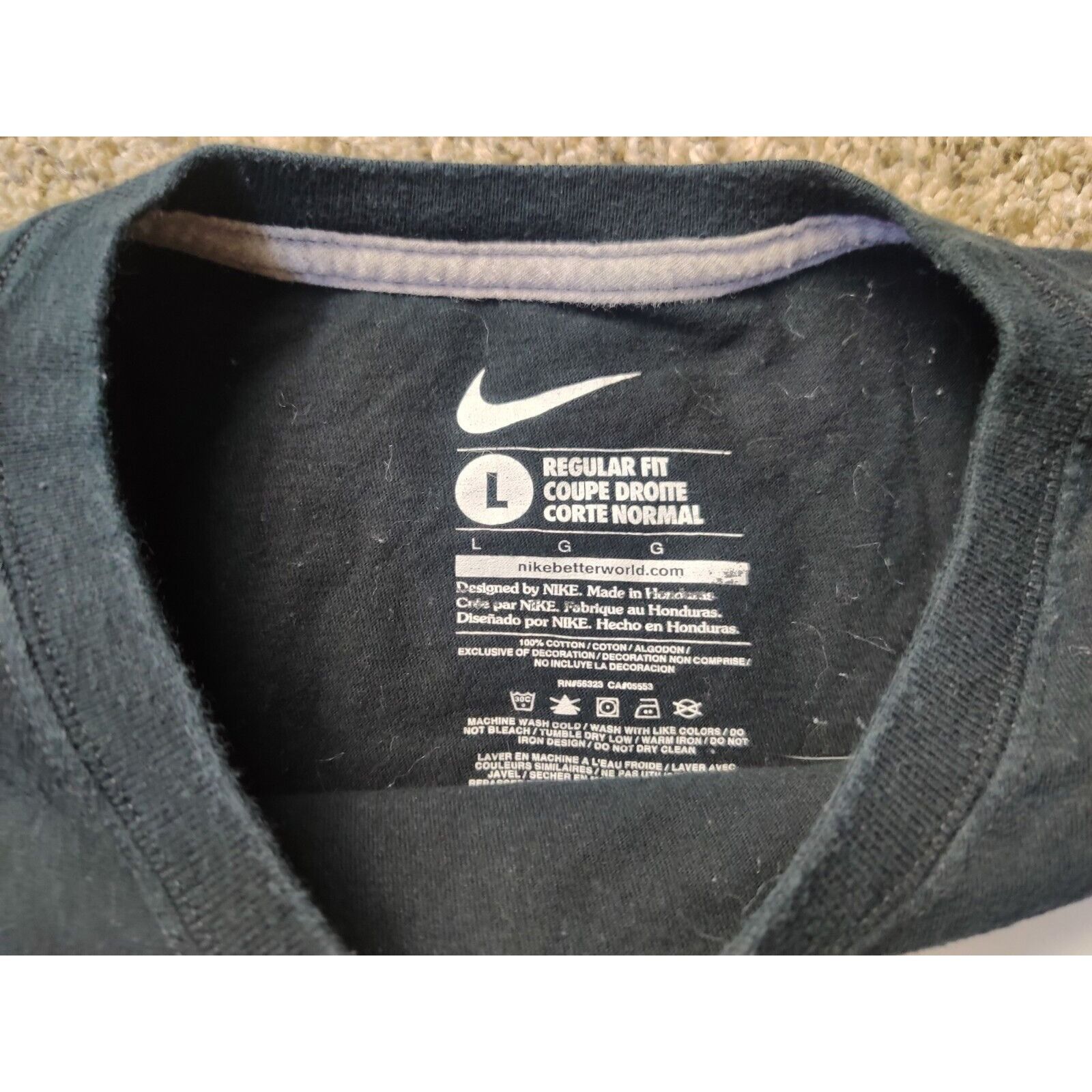 Nike Nike Shirt Adult Mens Large Black White Spell Out 95 Regular Size US L / EU 52-54 / 3 - 4 Thumbnail