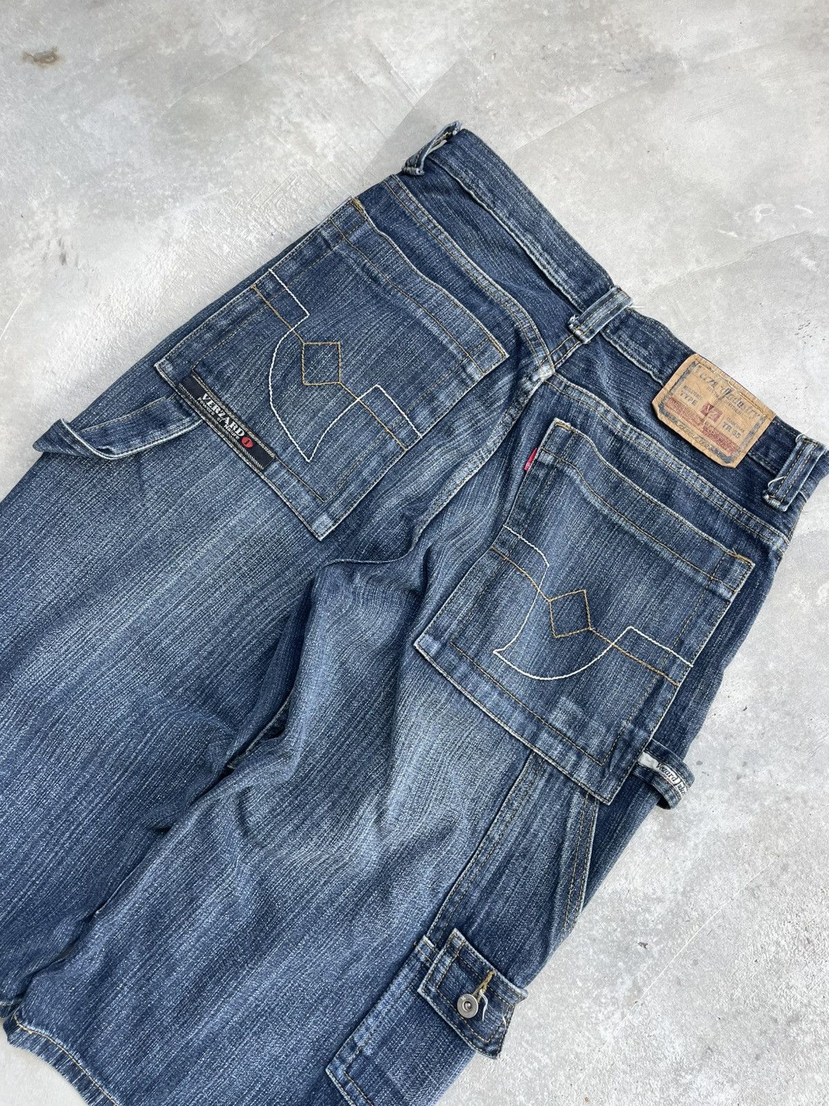 Other Y2K Baggy Denim Skater Jean Shorts Jorts Jnco Style Size US 31 - 9 Thumbnail