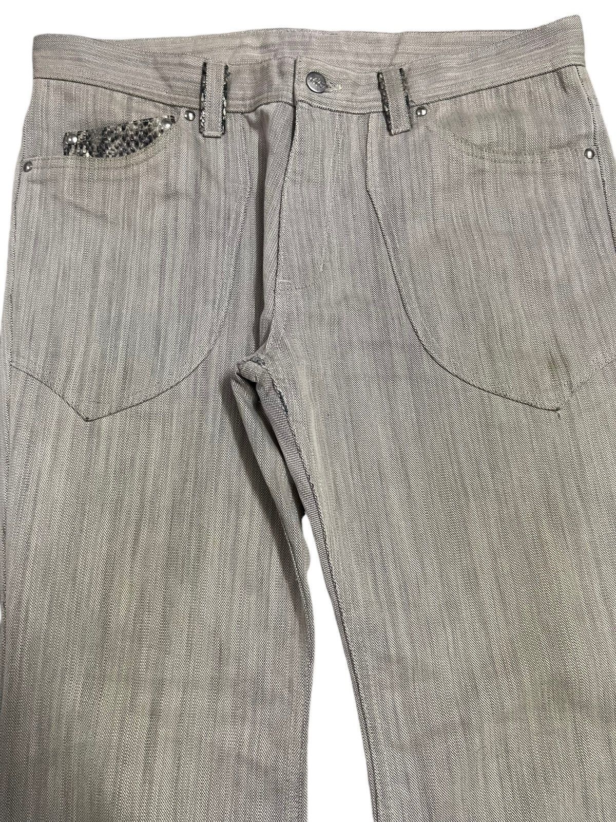 Hysteric Glamour Vintage Japanese Brand Snake Skin Style Wide Leg Jeans Size US 35 - 4 Thumbnail