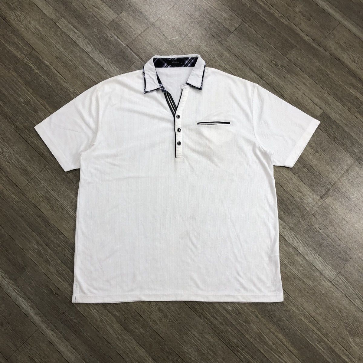 Japanese Brand 2000s Notabene Double Layers Button Tee Size US XXL / EU 58 / 5 - 1 Thumbnail