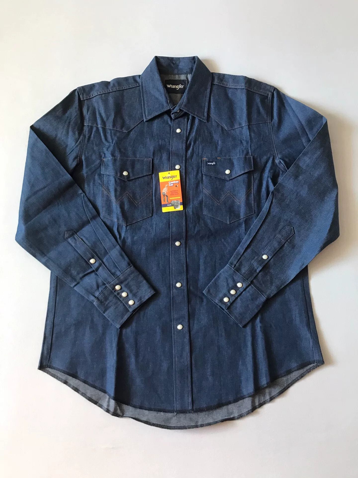 Wrangler Wrangler MS70119 Western Denim Shirt Size US L / EU 52-54 / 3 - 1 Thumbnail
