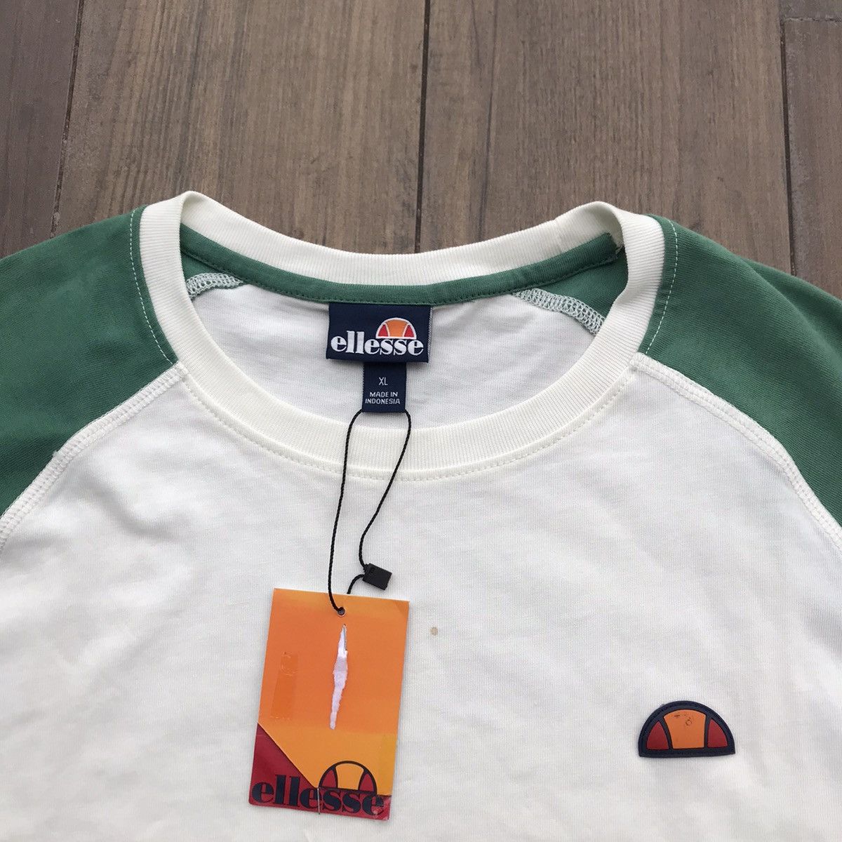 Ellesse Ellesse Italia Originals Raglan Tshirt tee shirt white beige Size US XL / EU 56 / 4 - 20 Thumbnail