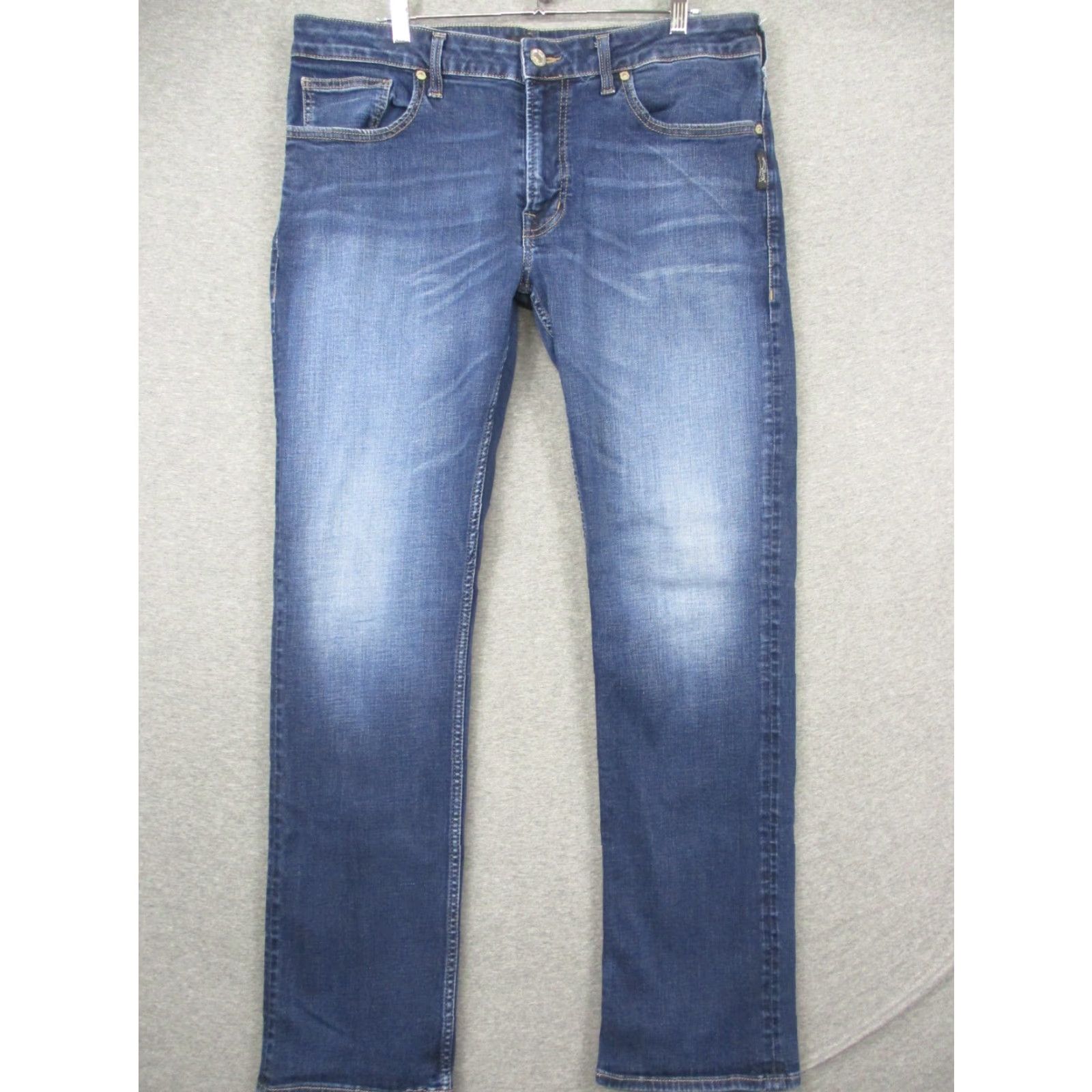 Silver Jeans Co. Silver Jeans Jeans 36x31 Straight Stretch Blue Distressed Mens Regular Denim 5-Pocket Blue Jeans Zac Century? Size US 36 / EU 52 - 2 Thumbnail