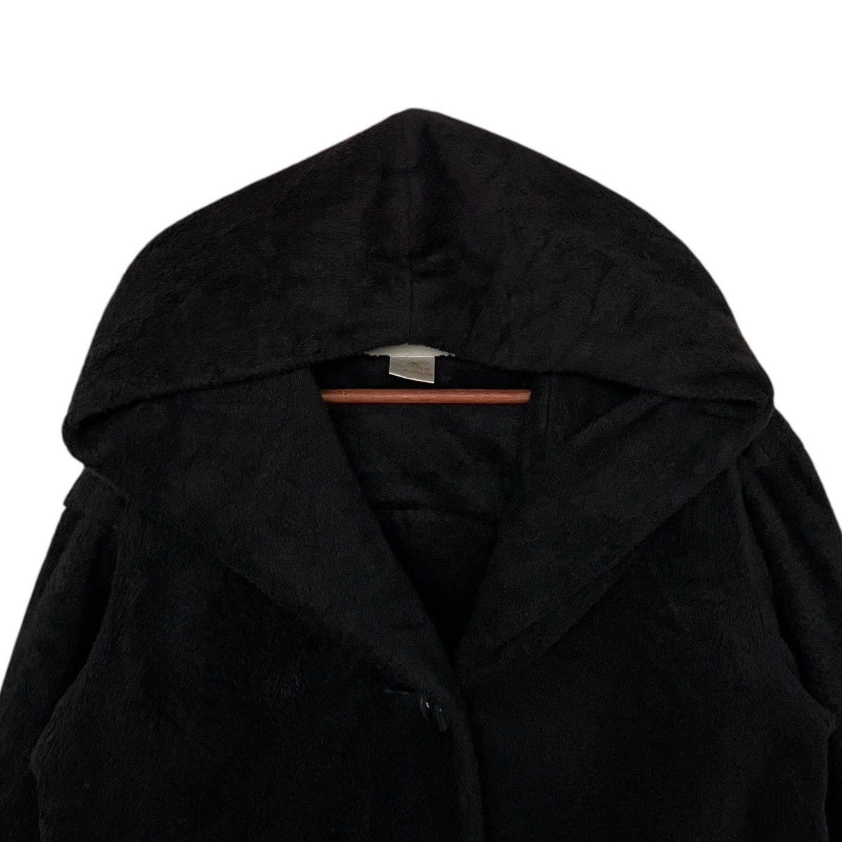 Issey Miyake Vintage Japanese Brand Issey Miyake Wool Hooded Coat 1990s Size US M / EU 48-50 / 2 - 7 Thumbnail