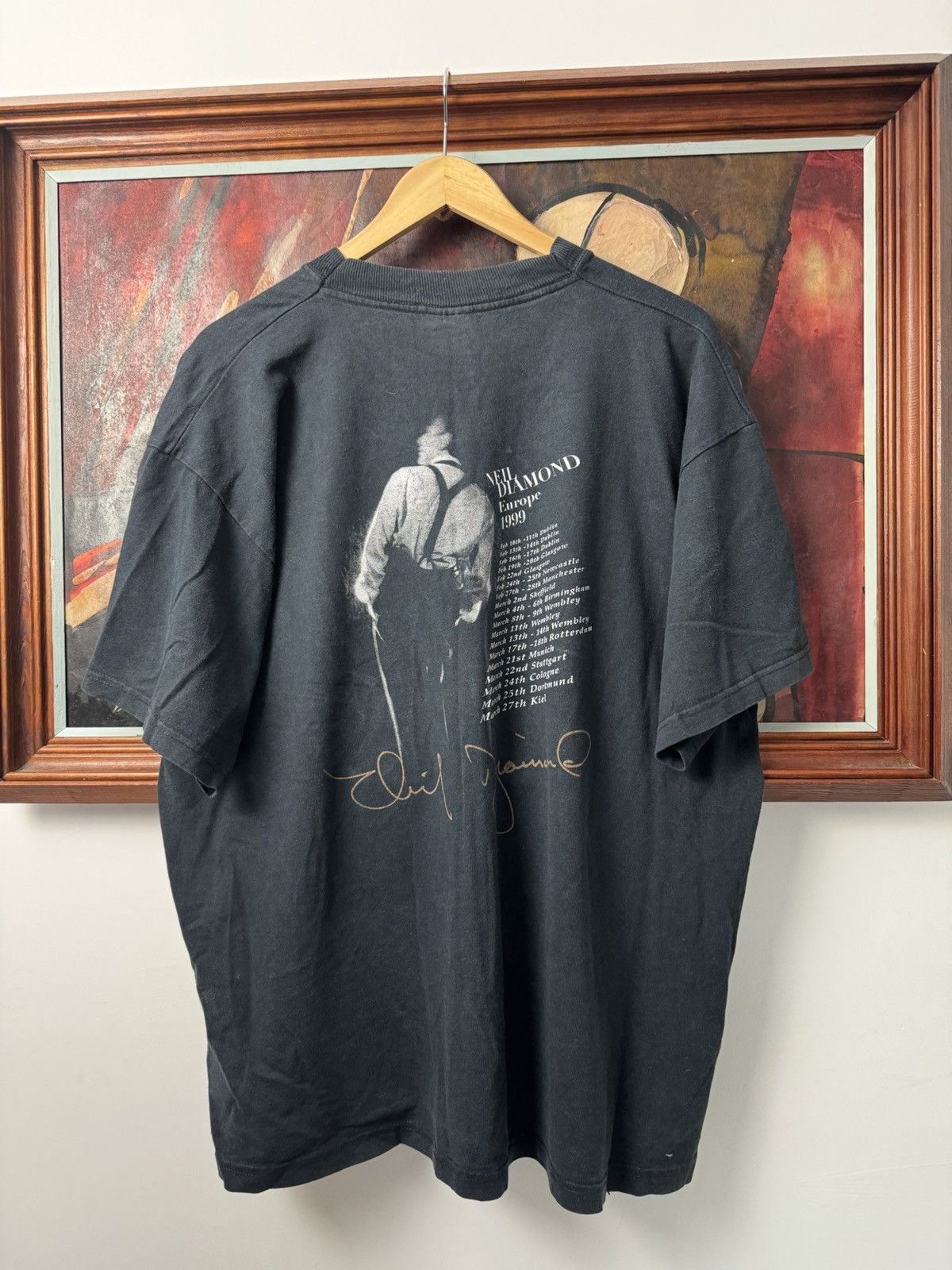 Band Tees Vintage Neil Diamond Band Tee Og 90s License Size US XL / EU 56 / 4 - 2 Thumbnail