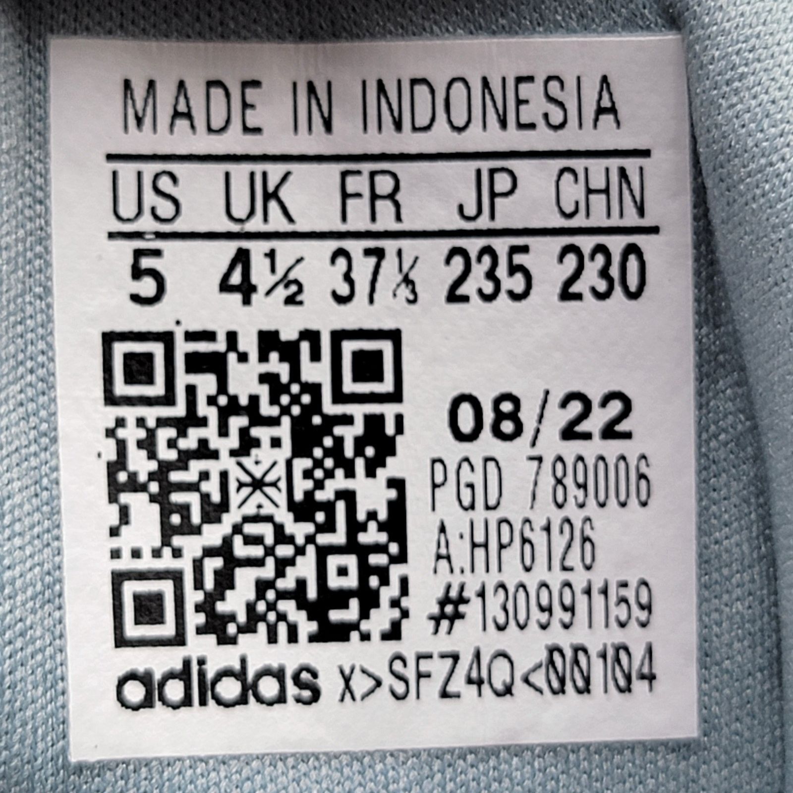 Adidas Adidas Mens RapidaSport Blue Running Shoes Sz 5 HP6126 (140) Size US 5 / EU 37 - 8 Thumbnail