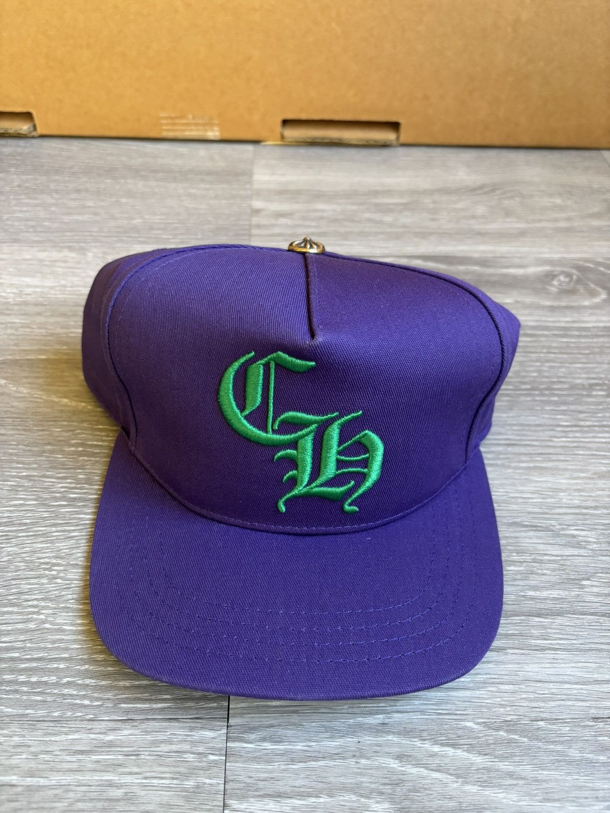 Chrome Hearts Chrome Hearts CH Baseball Cap Purple/Green Snapback Hat Size ONE SIZE - 2 Thumbnail