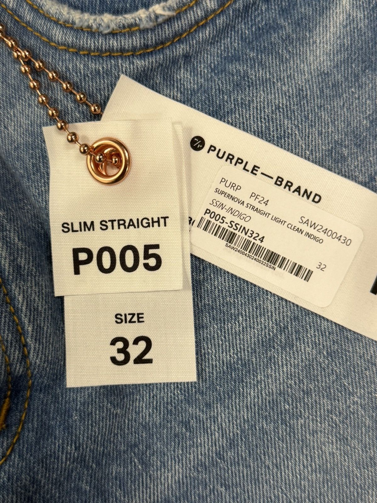 Purple Brand Purple Brand Supernova Slim Straight Jeans Size US 32 / EU 48 - 2 Thumbnail