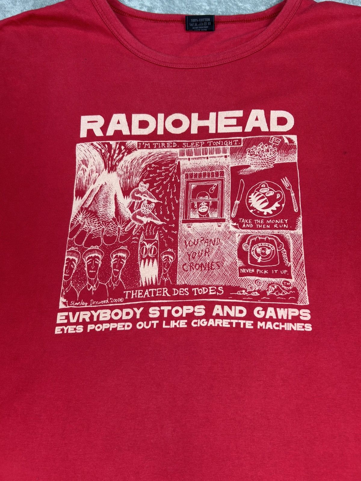 Band Tees Vintage Band Tee Radiohead /Thom Yorke Size US XL / EU 56 / 4 - 2 Thumbnail