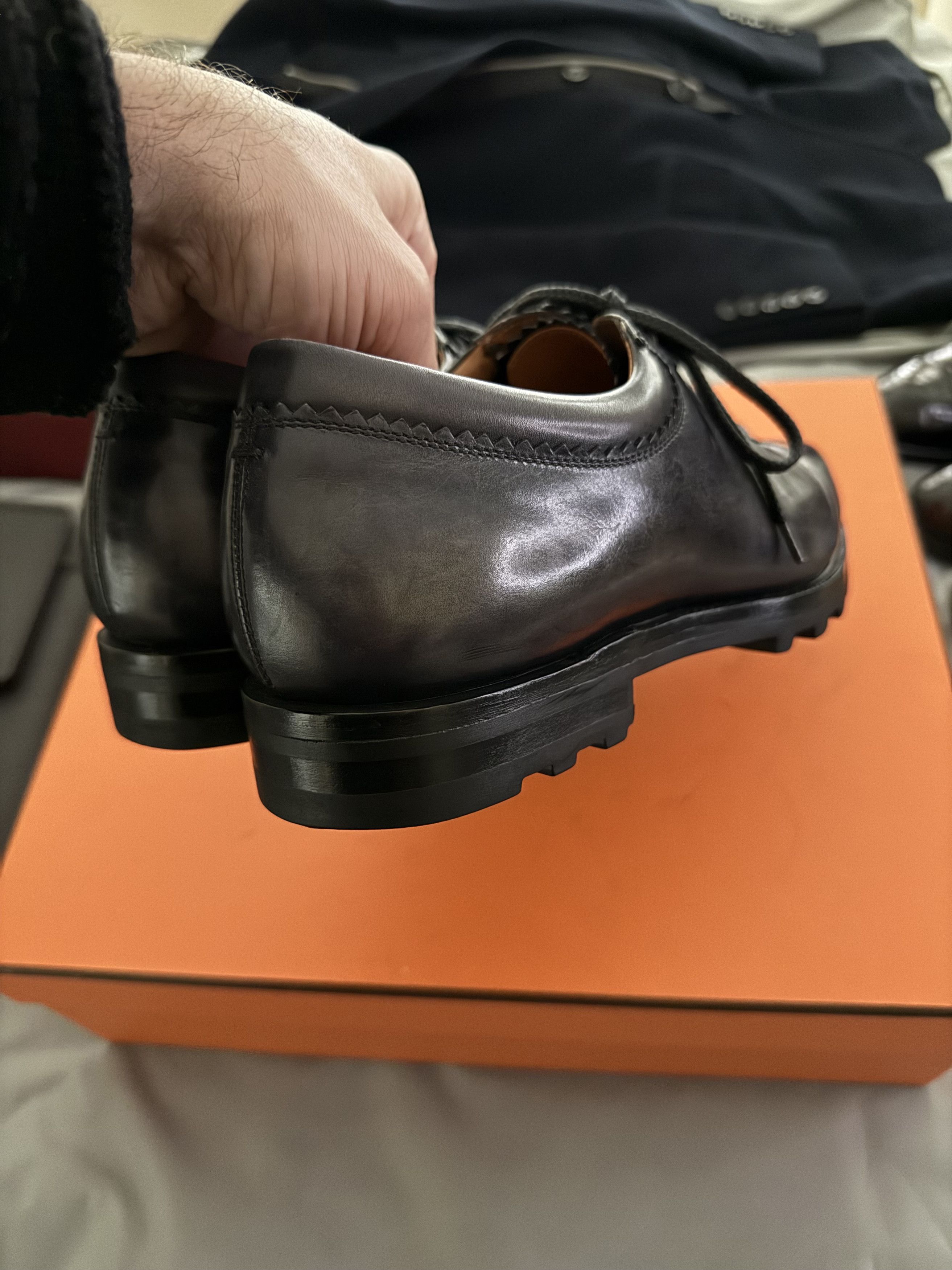 Berluti Coveted Rare $2,500 Stunning Burnished Patina Godly Details Size US 7.5 / EU 40-41 - 17 Thumbnail