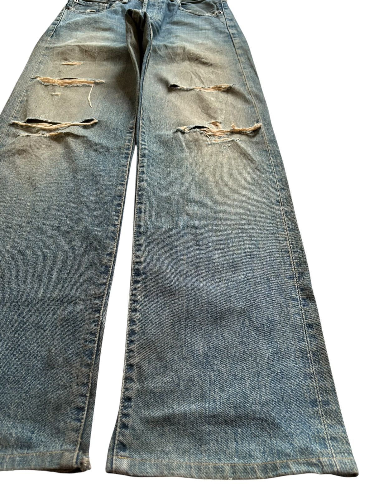 Levi's Vintage 80s Levis 503B Big E Selvedge Rusty Wash Baggy Jean Size US 28 / EU 44 - 8 Thumbnail