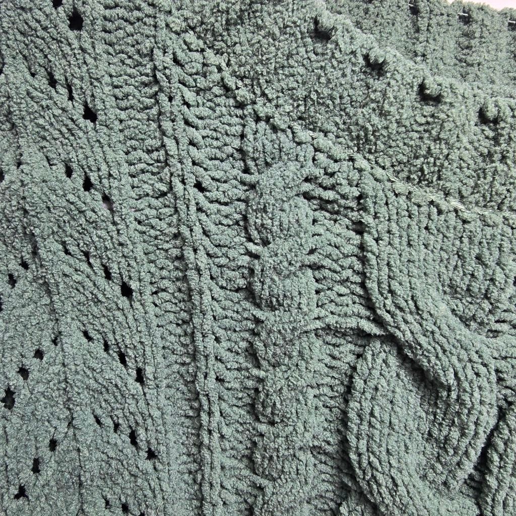 The Unbranded Brand Women's PINK ROSE Green Cable Knit Crew Neck Sweater S Size S / US 4 / IT 40 - 5 Thumbnail