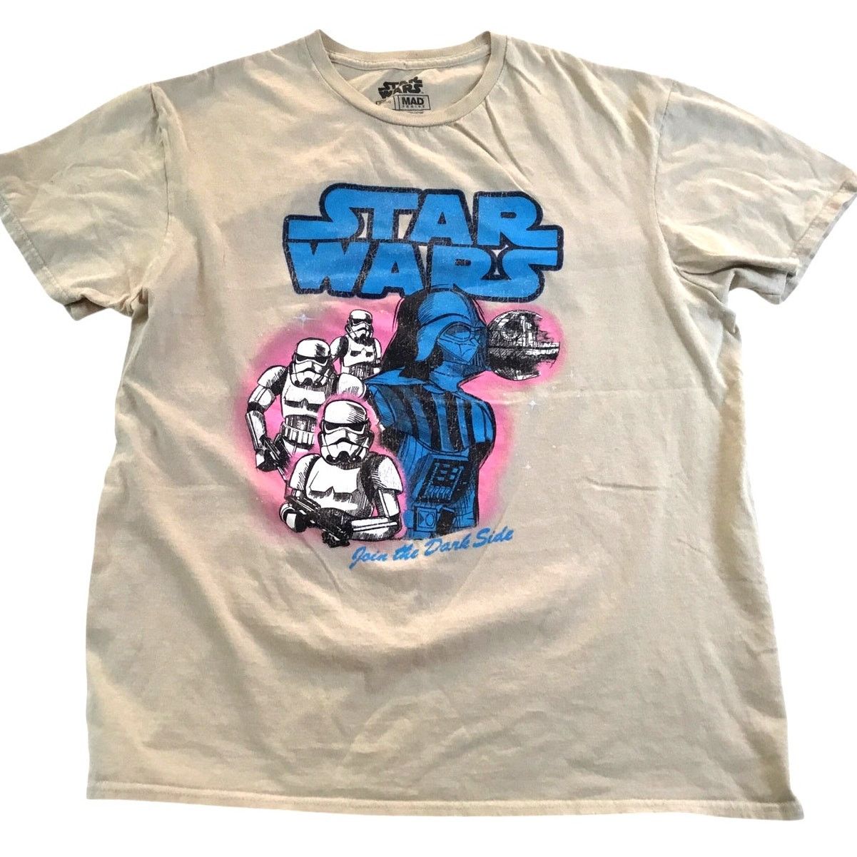 Star Wars Star Wars T-Shirt Join the Dark Side Tan/Sand Mad Engine L Size US L / EU 52-54 / 3 - 1 Thumbnail