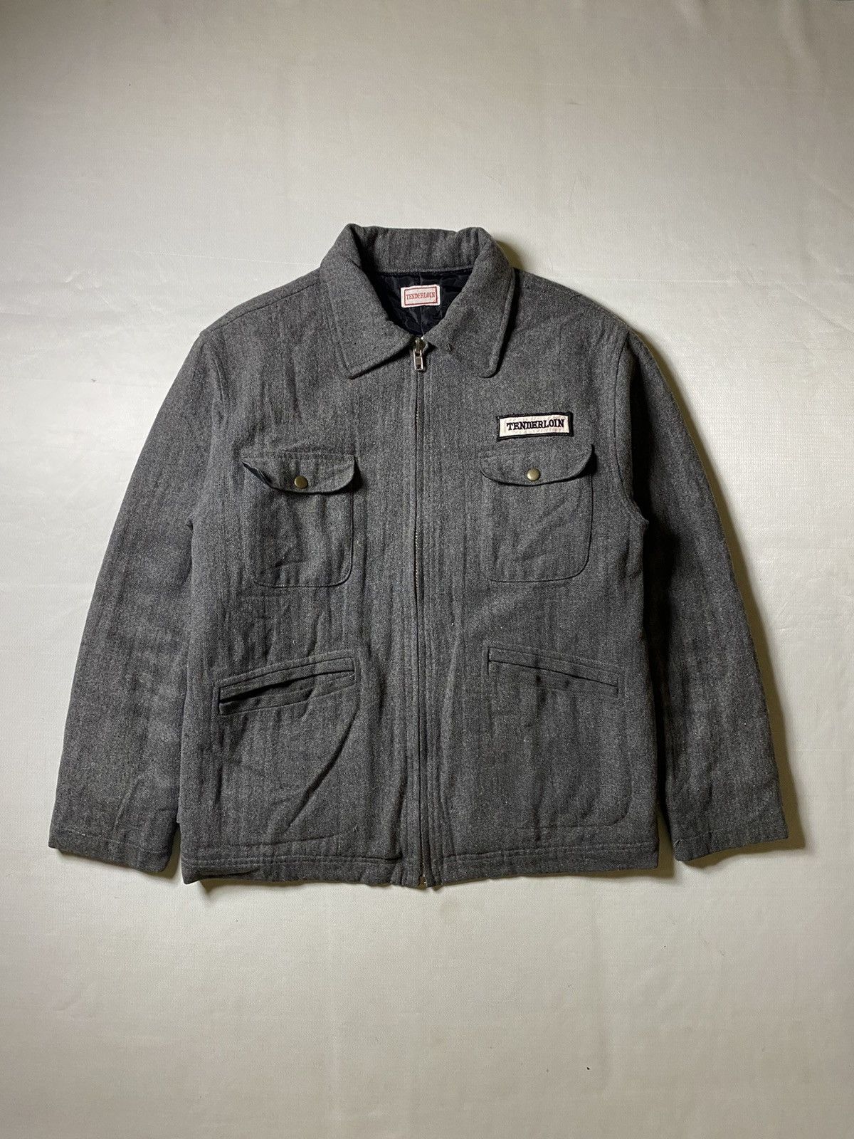 ジャケット・アウター TENDERLOIN MELTON COAT TENDERLOIN - 初期 テンダーロイン メルトン コート ジャケット レザー