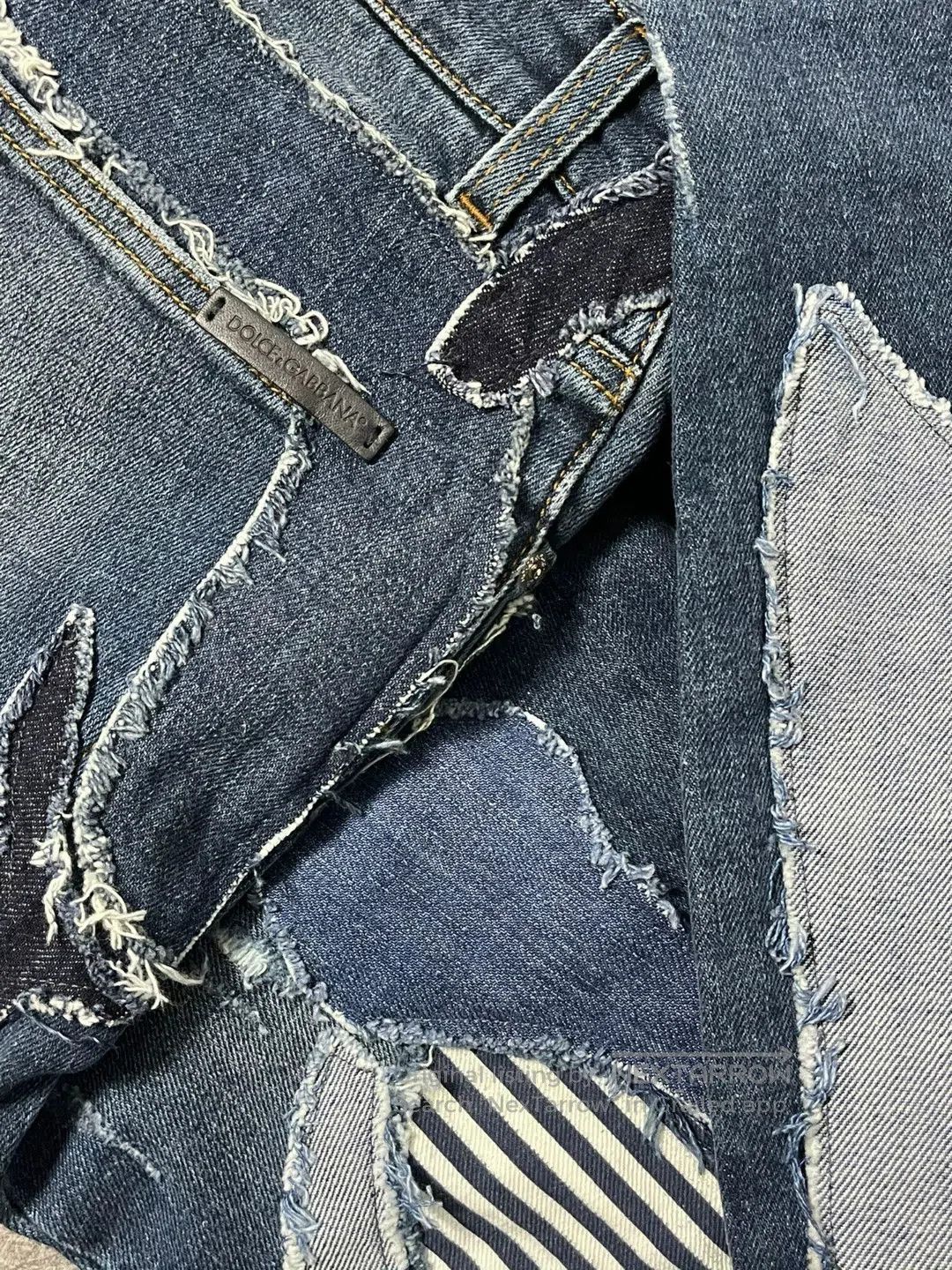 Dolce & Gabbana Dolce Gabbana Distressed Denim Jeans. Size US 38 / EU 54 - 6 Thumbnail