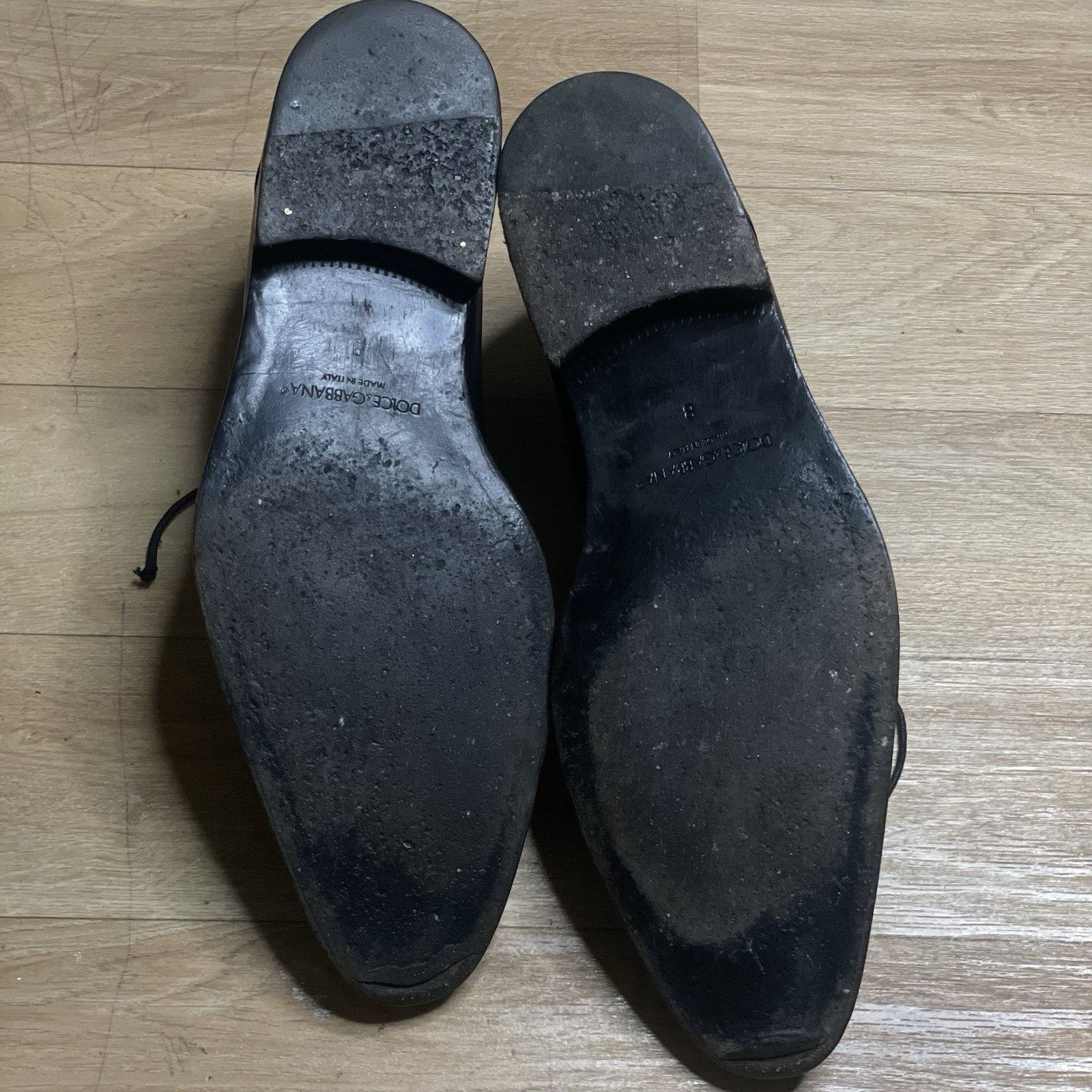 Dolce & Gabbana Dolce & Gabbana dress SHOES Low Pointed Toe Black Leather Size US 9 / EU 42 - 11 Thumbnail