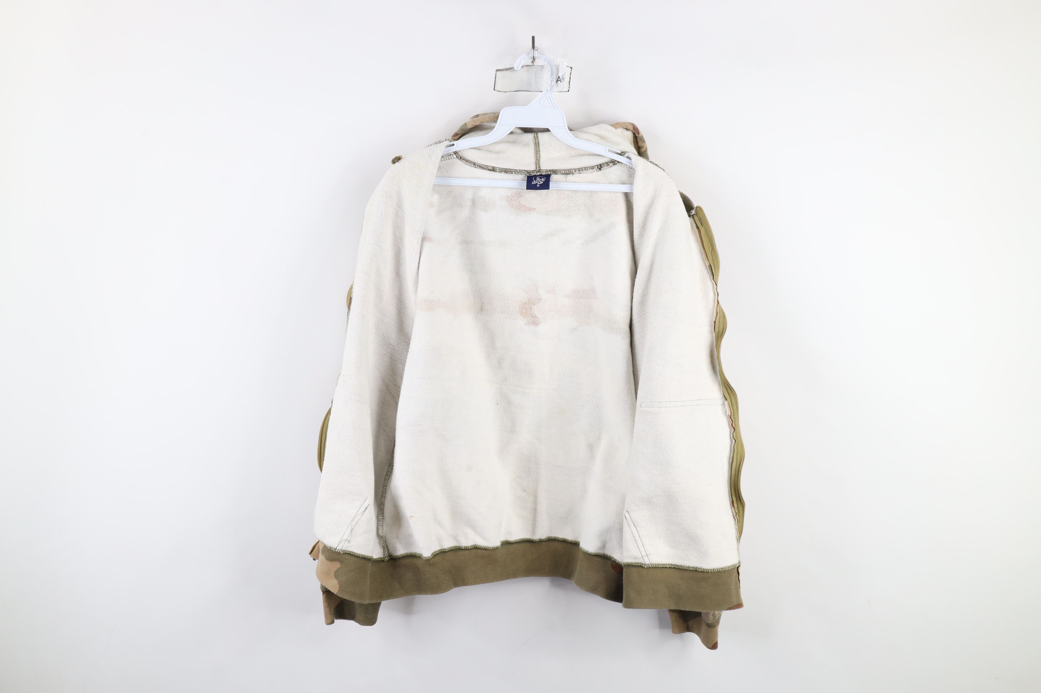 Vintage Vintage 90s Streetwear Camouflage Full Zip Hoodie Sweatshirt Size US M / EU 48-50 / 2 - 11 Thumbnail