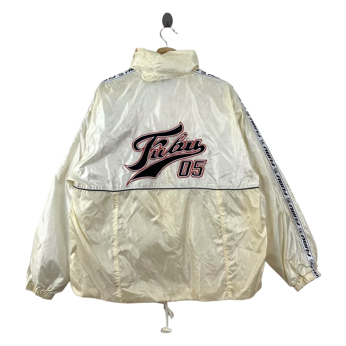Vintage FUBU Sportswear Big Logo Embroidered Light Jacket
