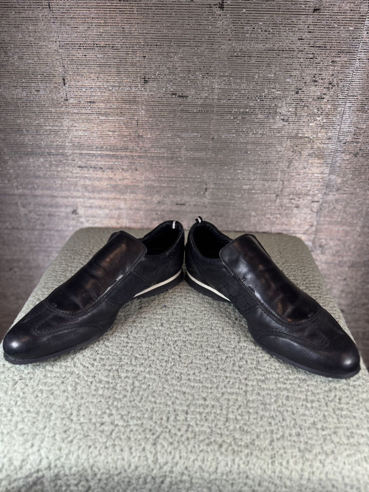 Gucci Gucci Leather Slip on Sneakers Size US 10.5 / EU 43-44 - 3 Thumbnail