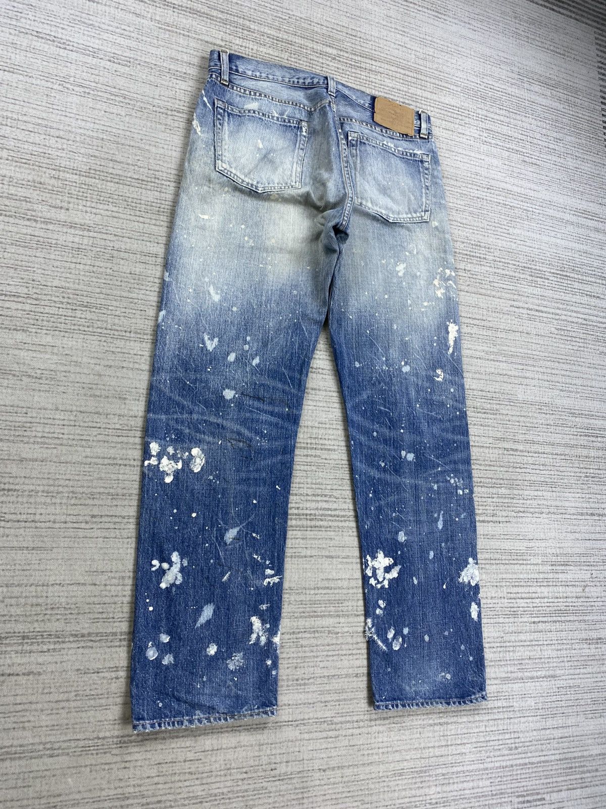 Japanese Brand Vintage Hysteric Glamour RNA Selvedge Splatter Paint Jeans Size US 32 / EU 48 - 6 Thumbnail