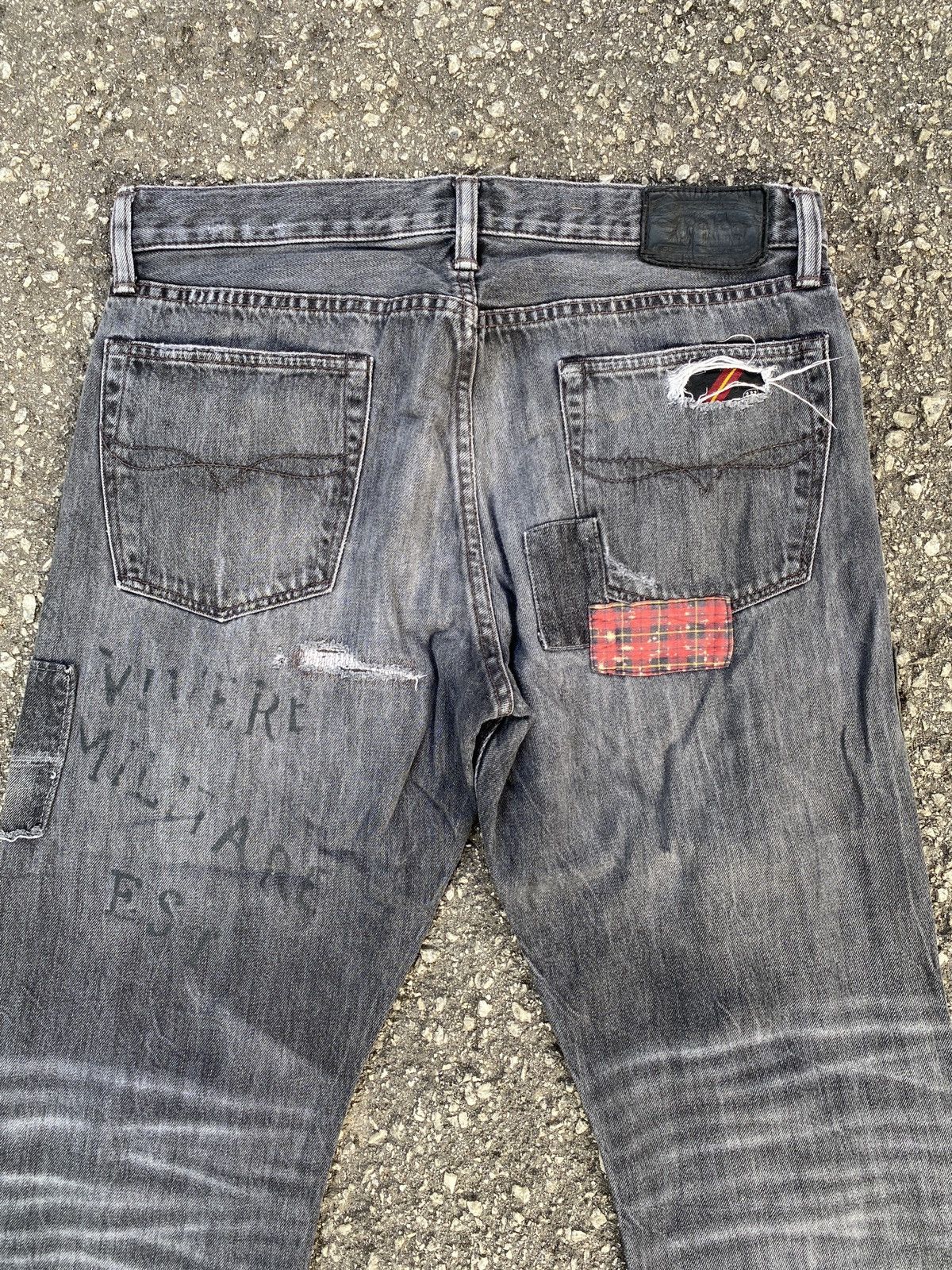 Polo Ralph Lauren *RARE* Polo Ralph Lauren Patchwork Varick Denim Jeans Size US 32 / EU 48 - 10 Thumbnail