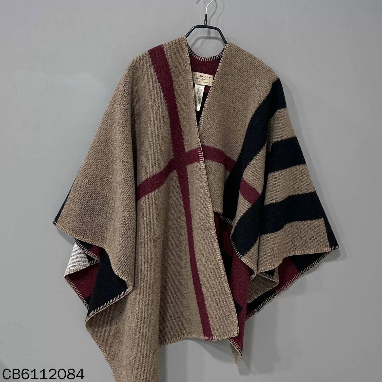 Burberry Burberry check wool shawl 131x128cm Size ONE SIZE - 2 Thumbnail