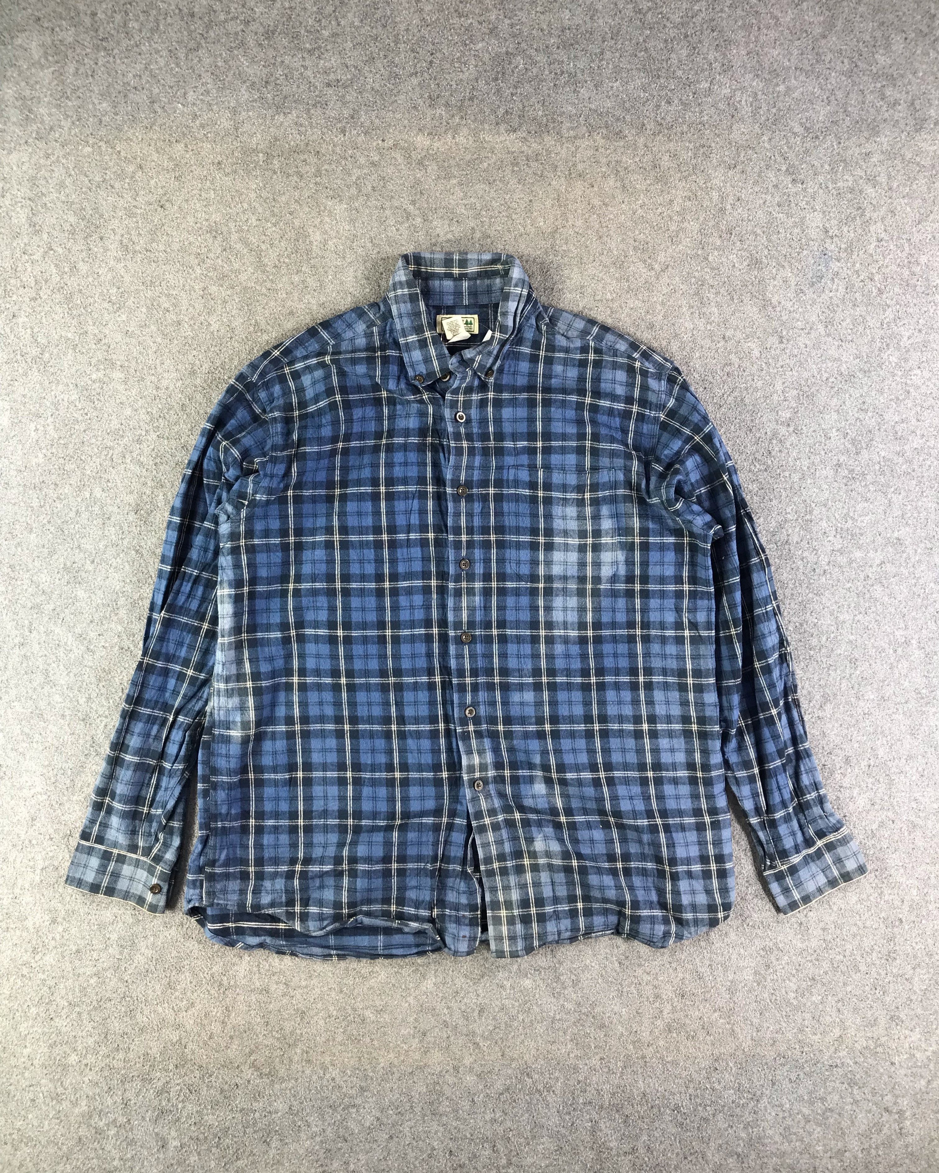 Japanese Brand L.L Bean Plaid Flannel Jacket-JC207 Size US L / EU 52-54 / 3 - 1 Thumbnail