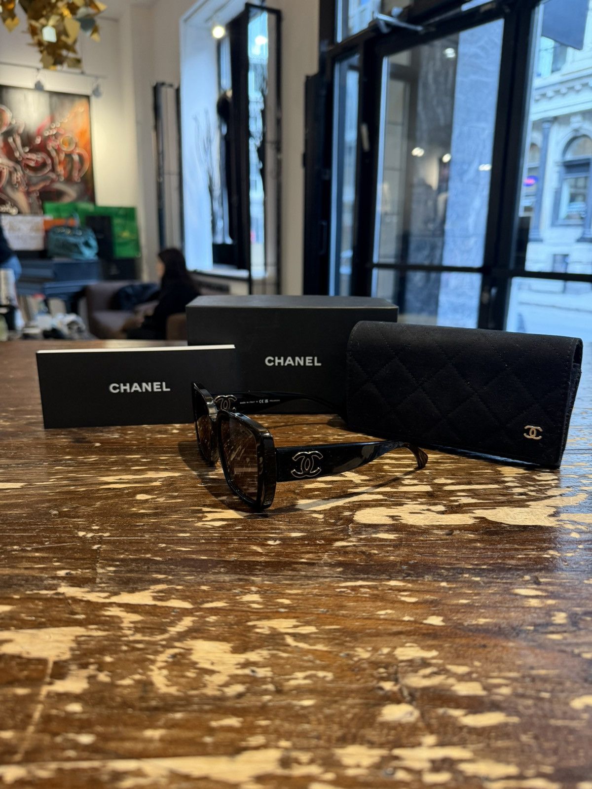 Chanel CHANEL POLARIZED SQUARE SUNGLASSES ✨ Size ONE SIZE - 16 Thumbnail