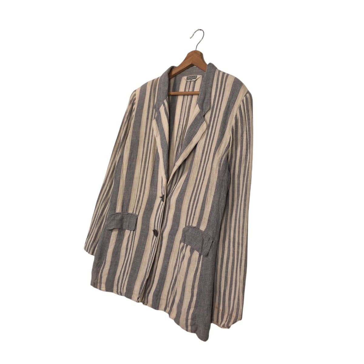 Japanese Brand 📌Vintage Hickory Chore Striped Jacket Jean Claude Paris Size US M / EU 48-50 / 2 - 3 Thumbnail