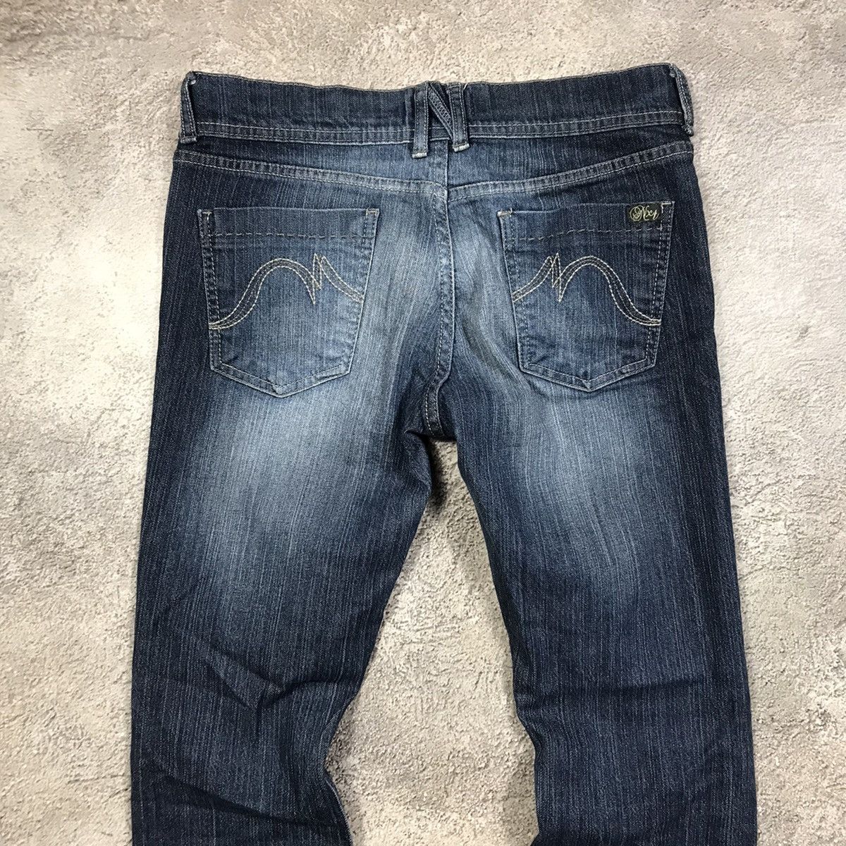 Vintage Vintage Y2K Distressed Flared Denim Jeans Grunge Skate 28 Size 28" / US 6 / IT 42 - 4 Thumbnail