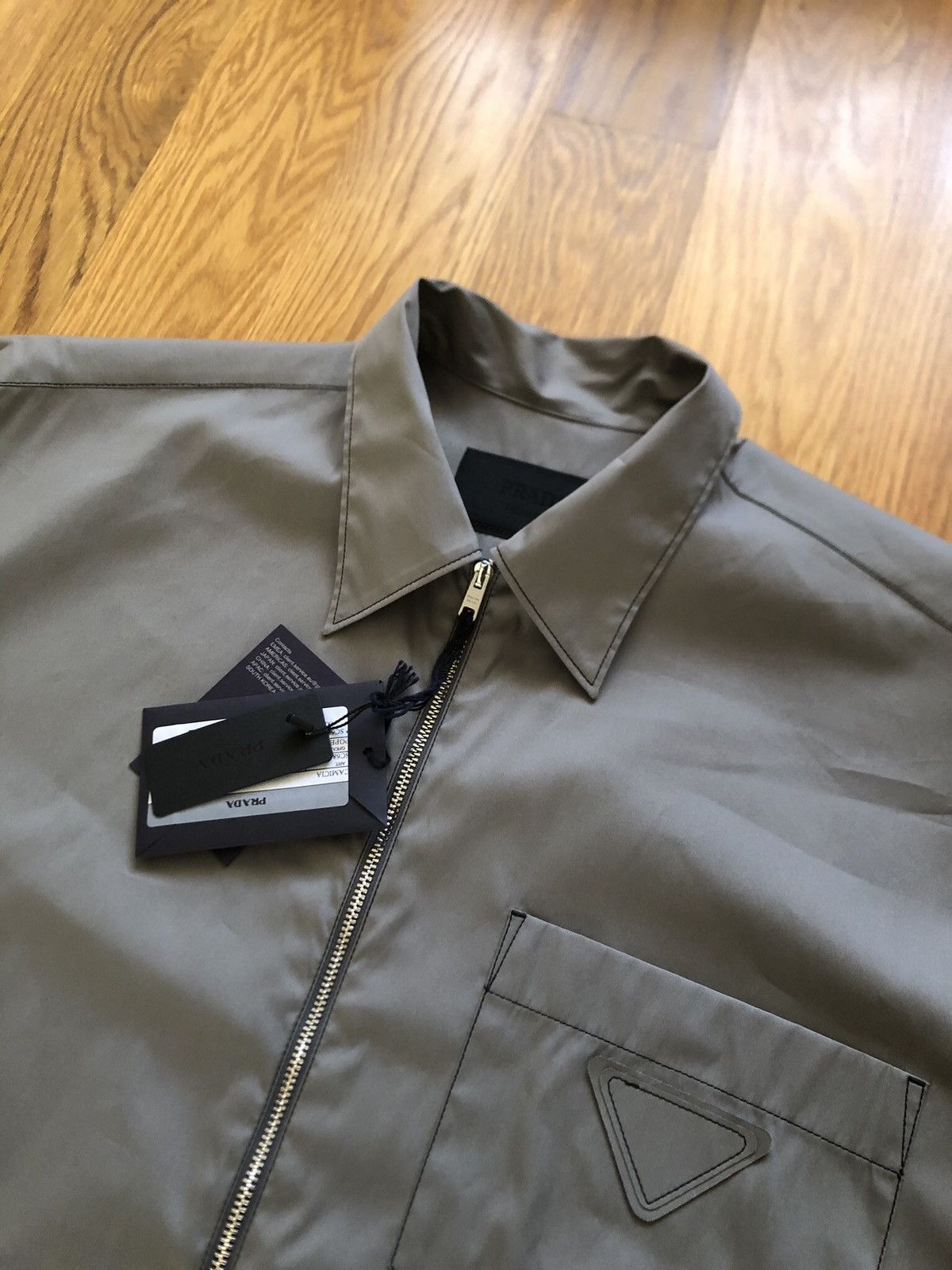 Prada Prada Zip Light Overshirt Jacket Size US L / EU 52-54 / 3 - 5 Thumbnail