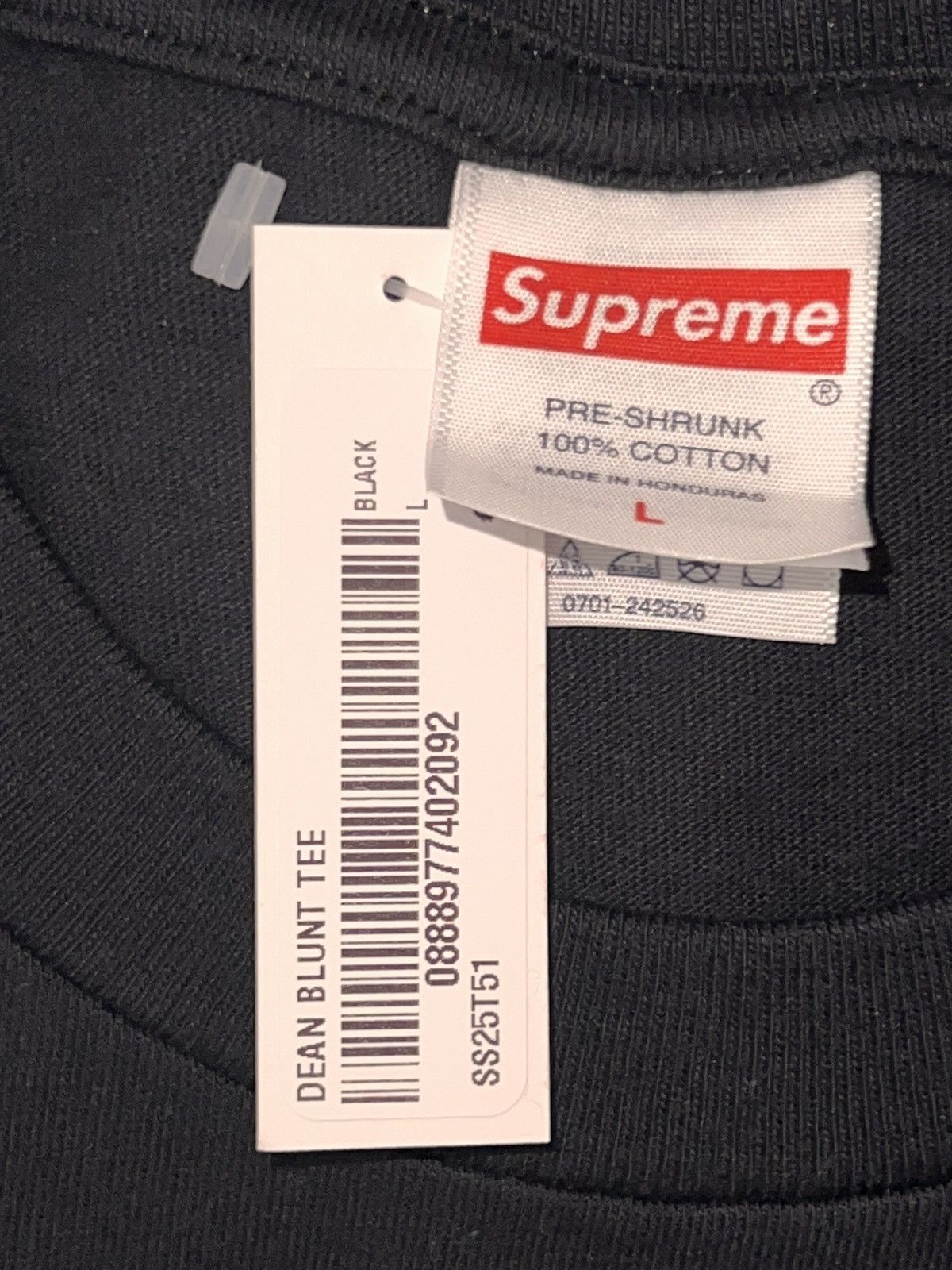 Supreme L Supreme Dean Blunt Tee Black photo 2025 box logo Size US L / EU 52-54 / 3 - 3 Thumbnail