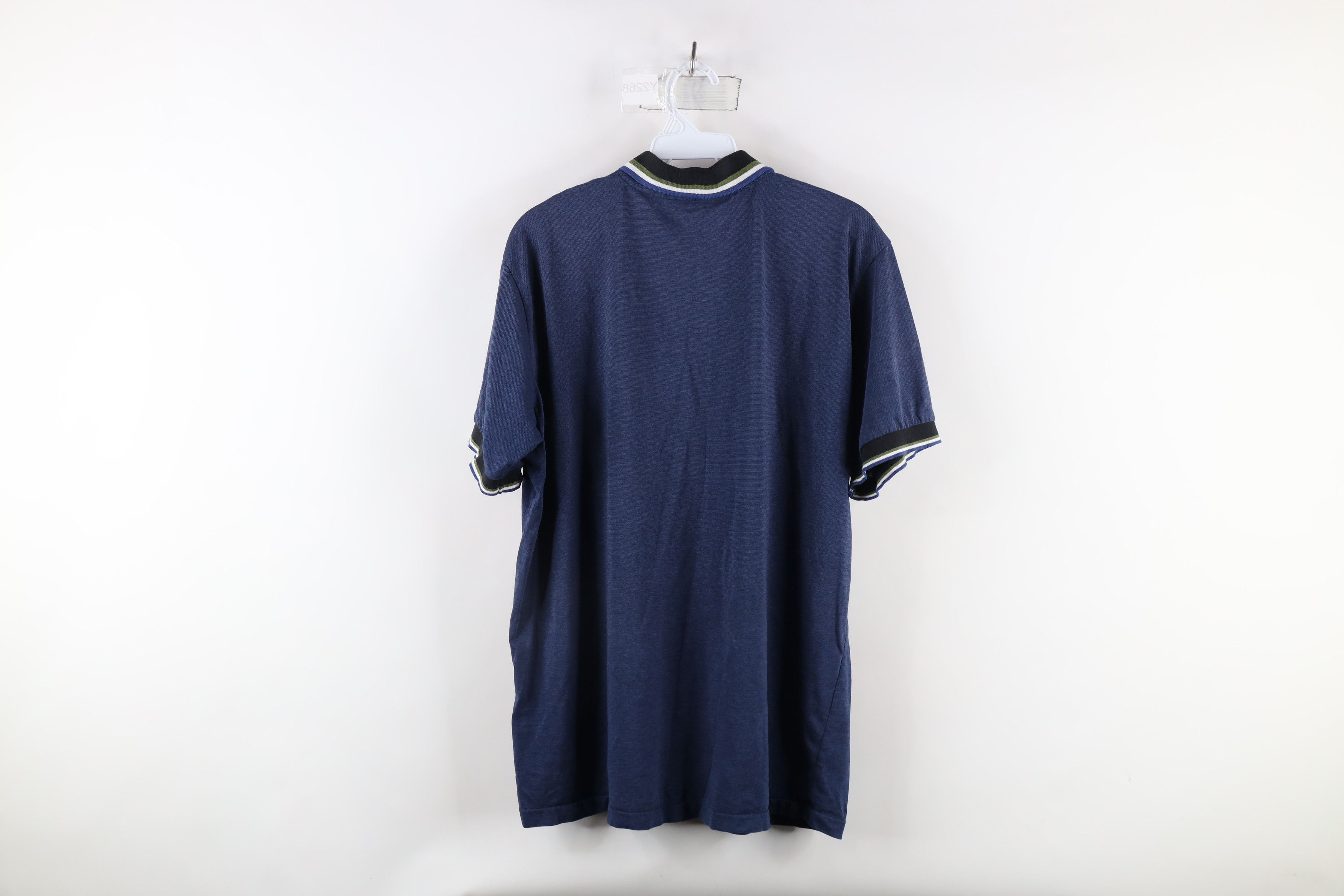 Vintage Vintage 90s Streetwear Collared Pocket Polo Shirt Blue Size US XL / EU 56 / 4 - 9 Thumbnail