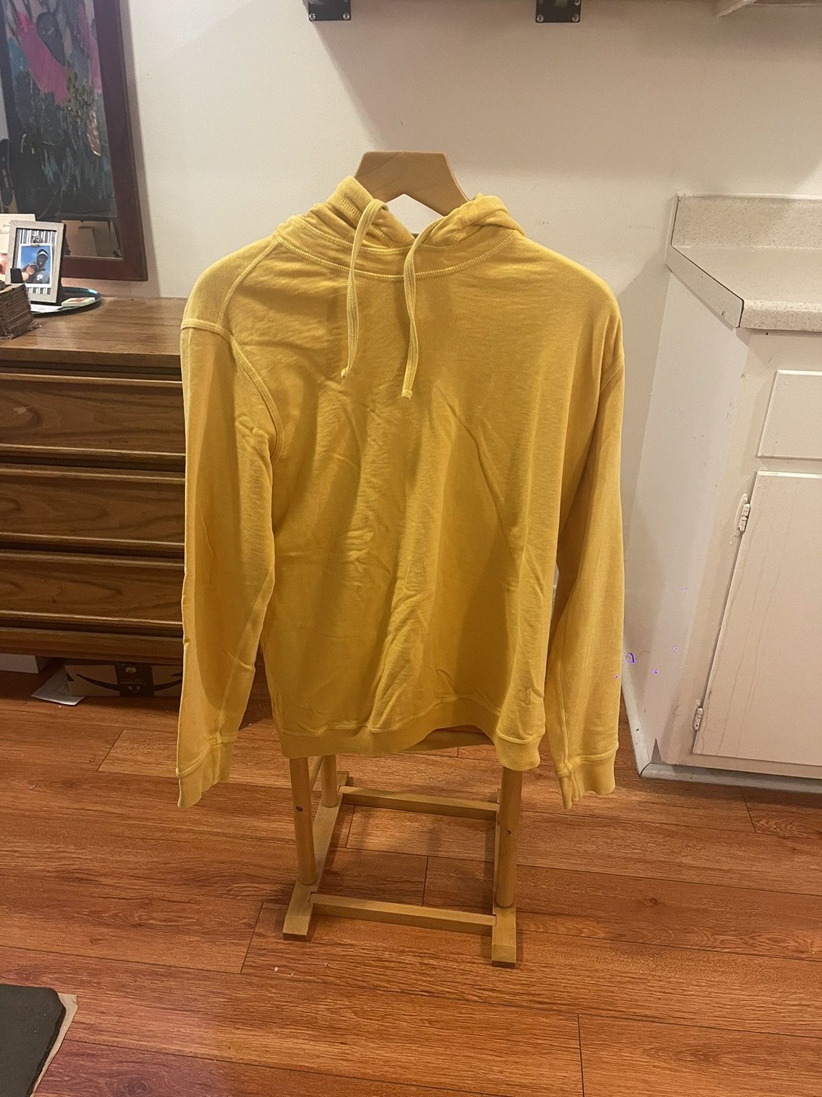 Stone Island Stone Island Yellow Lightweight Hoodie Large Size US L / EU 52-54 / 3 - 2 Thumbnail