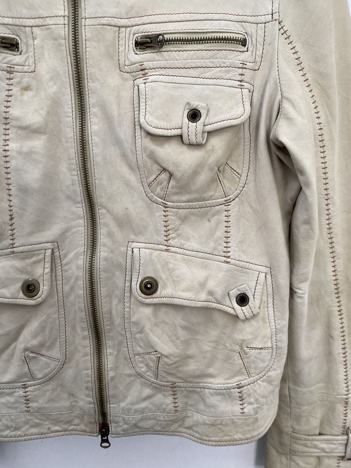 Le Grande Bleu (L.G.B.) JAPAN BRAND IDENTIFY LEATHER JACKET CASUAL DESIGN Size US L / EU 52-54 / 3 - 5 Thumbnail