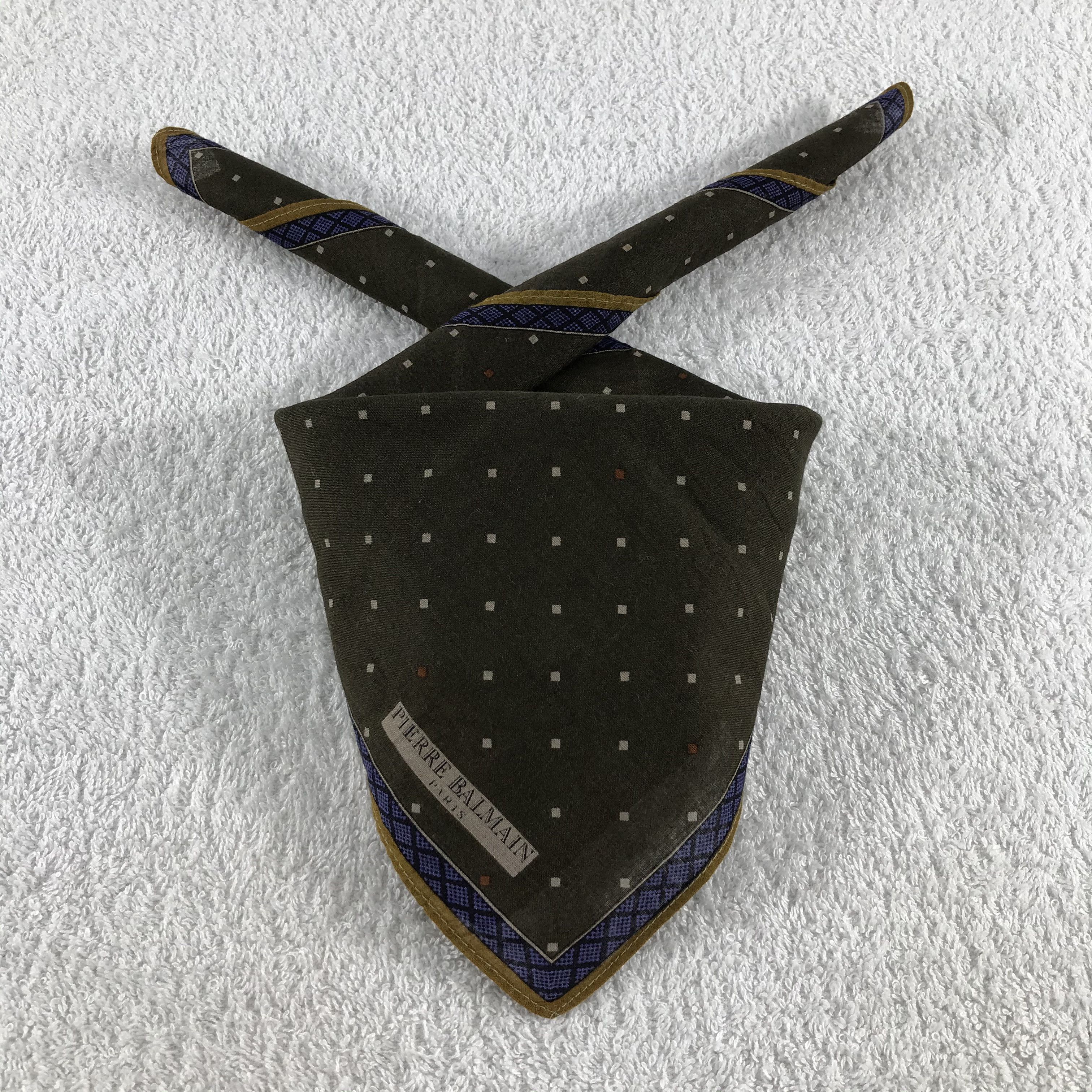 Pierre Balmain × Vintage Pierre Balmain Bandana / Handkerchief / Neckerchief - S364 Size ONE SIZE - 3 Thumbnail