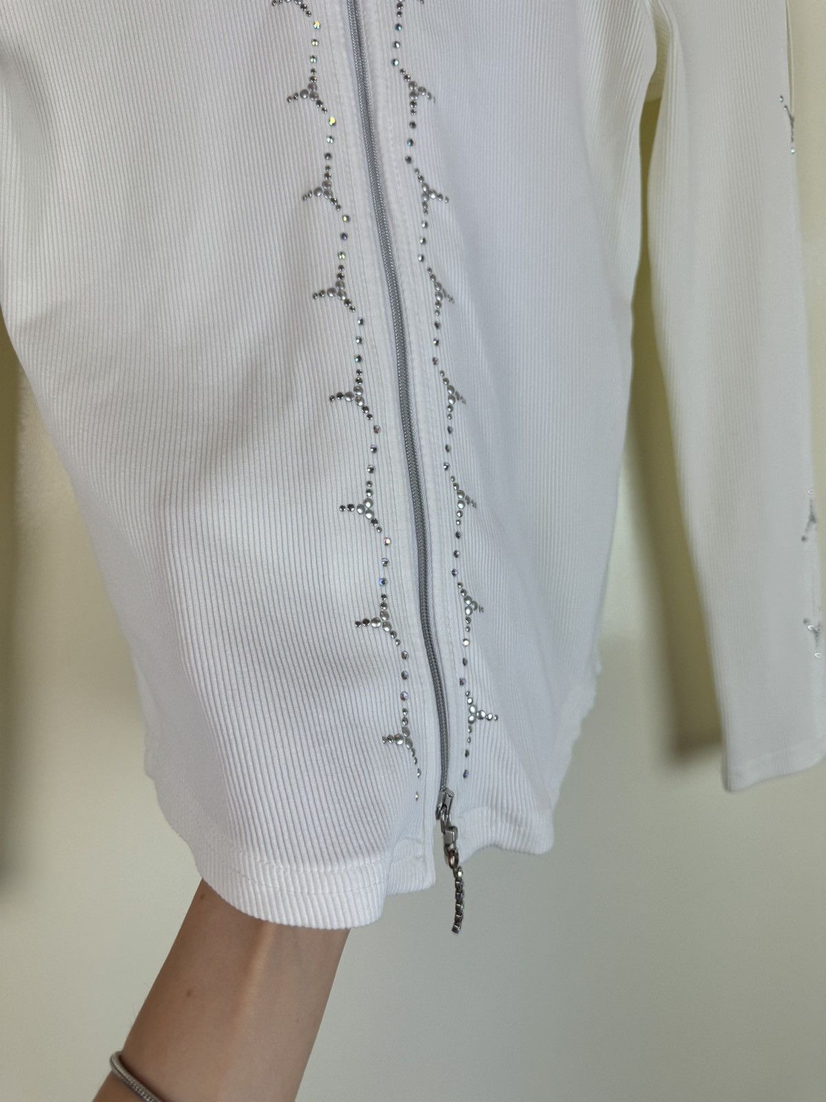 Vintage L&F Creation Swarovski Rib long sleeve Y2K opium Gaultier Size M / US 6-8 / IT 42-44 - 9 Thumbnail