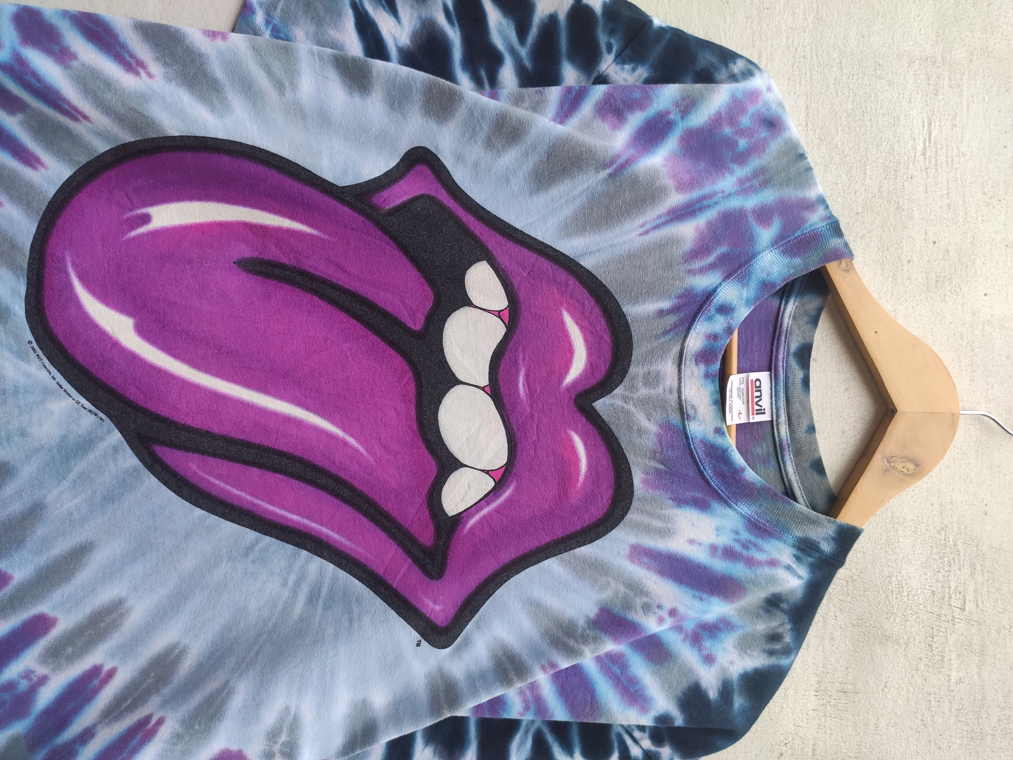 The Rolling Stones 🔥 Vintage y2k Vintage The Rolling Stones t shirt the dye Size US L / EU 52-54 / 3 - 2 Thumbnail
