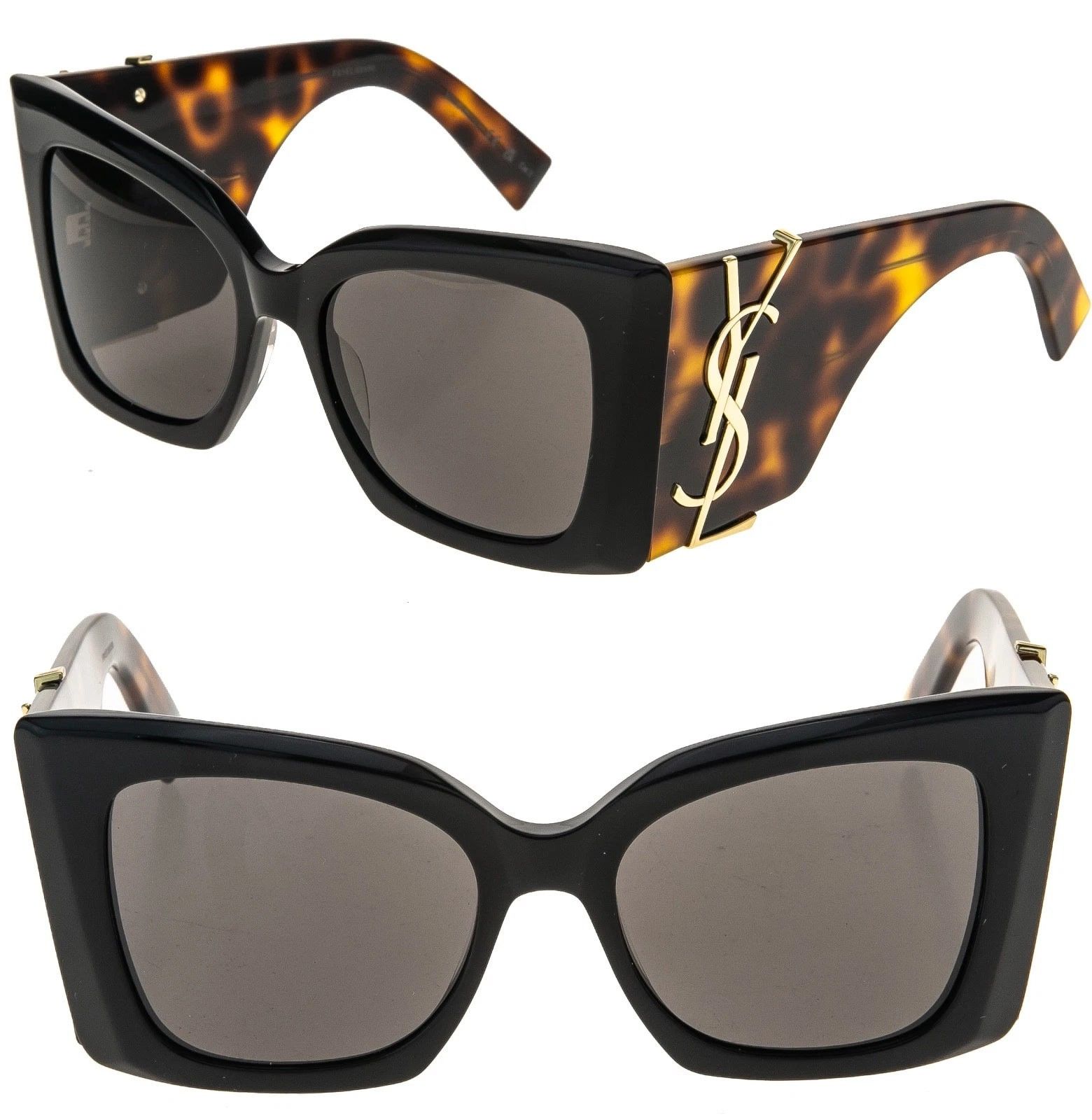 Yves Saint Laurent SAINT LAURENT BLAZE YSL 119 SLM119 003 Black Brown Sunglass Size ONE SIZE - 1 Thumbnail