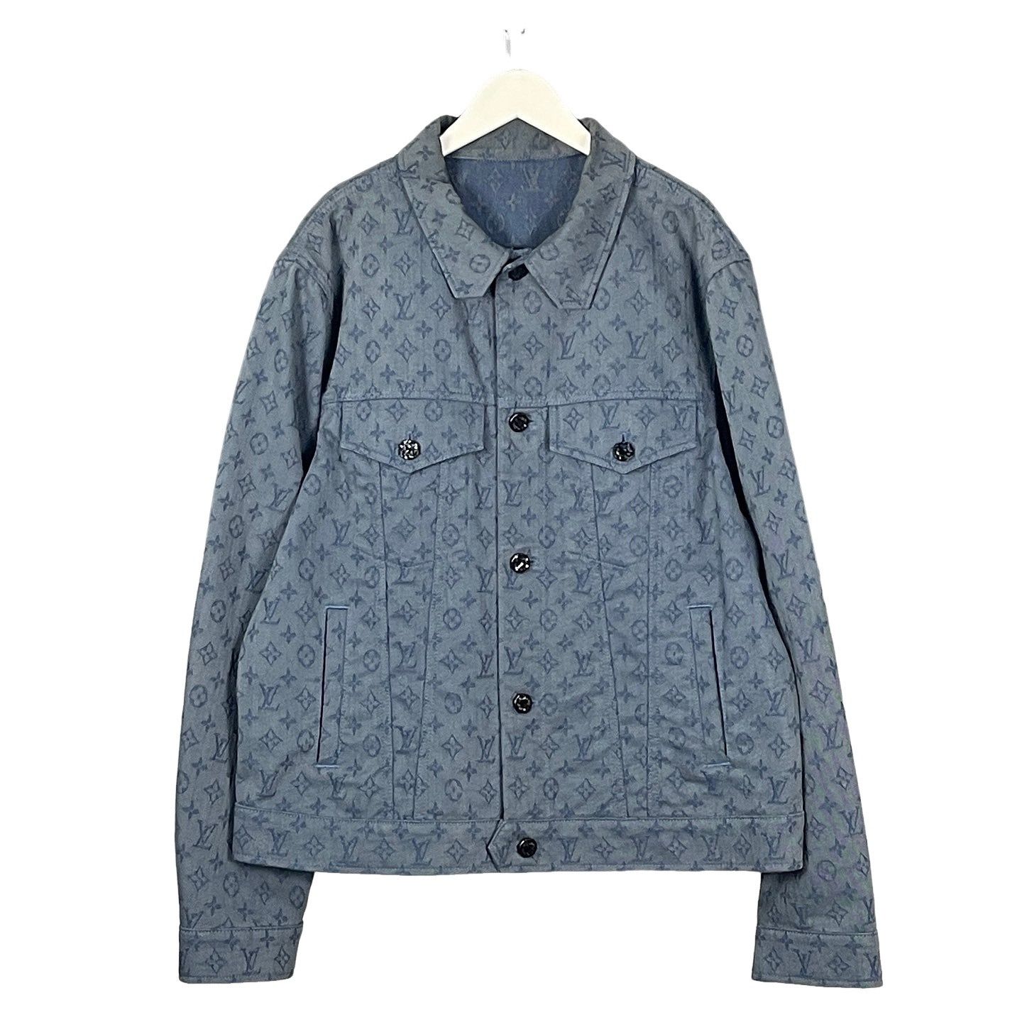 LOUIS VUITTON デニムジャケット サイズ52 Louis Vuitton Louis Vuitton Floral Denim Jacket Size 52 | Grailed