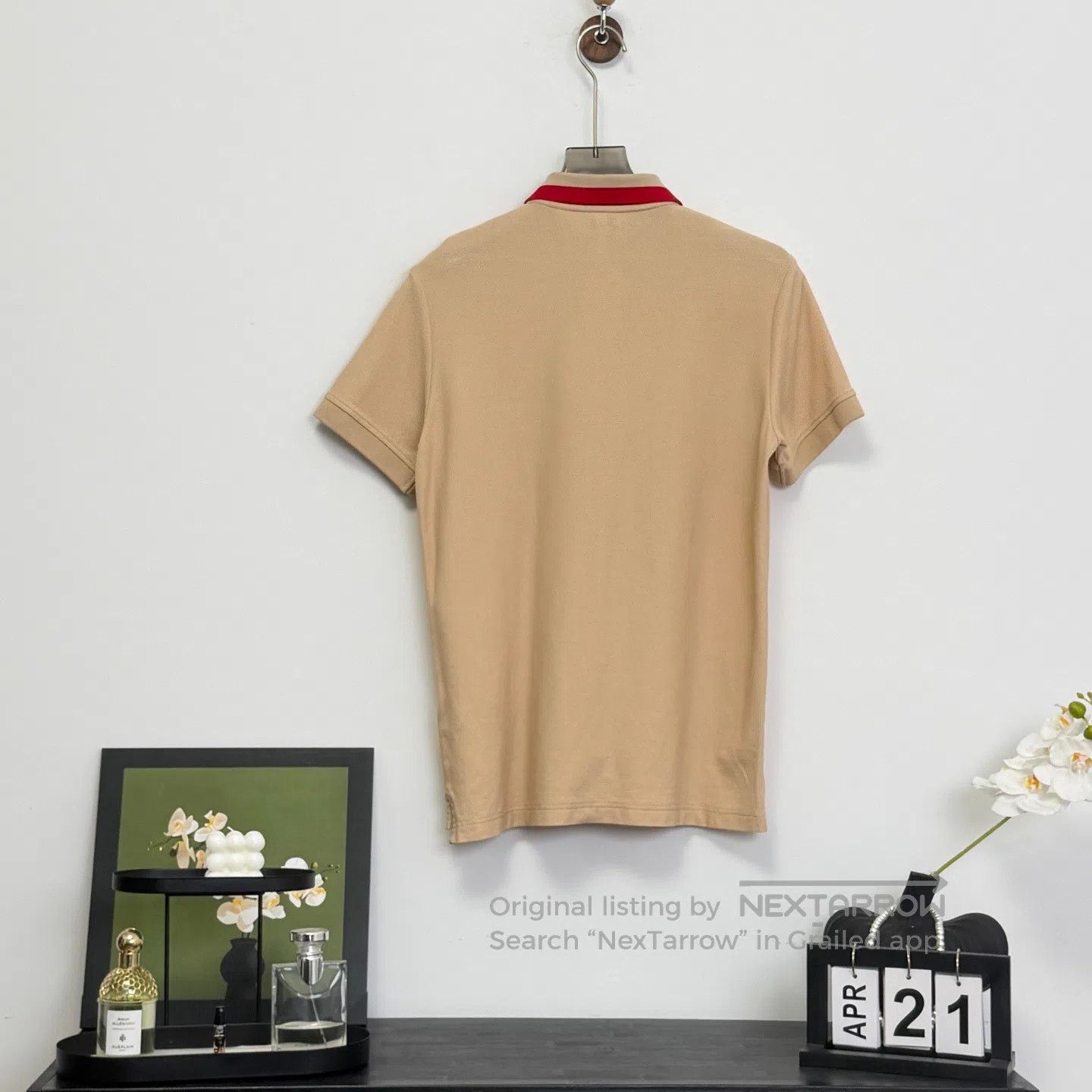 Burberry Burberry Collar Letter Logo Short Sleeve Polo Shirt| Size US M / EU 48-50 / 2 - 5 Thumbnail