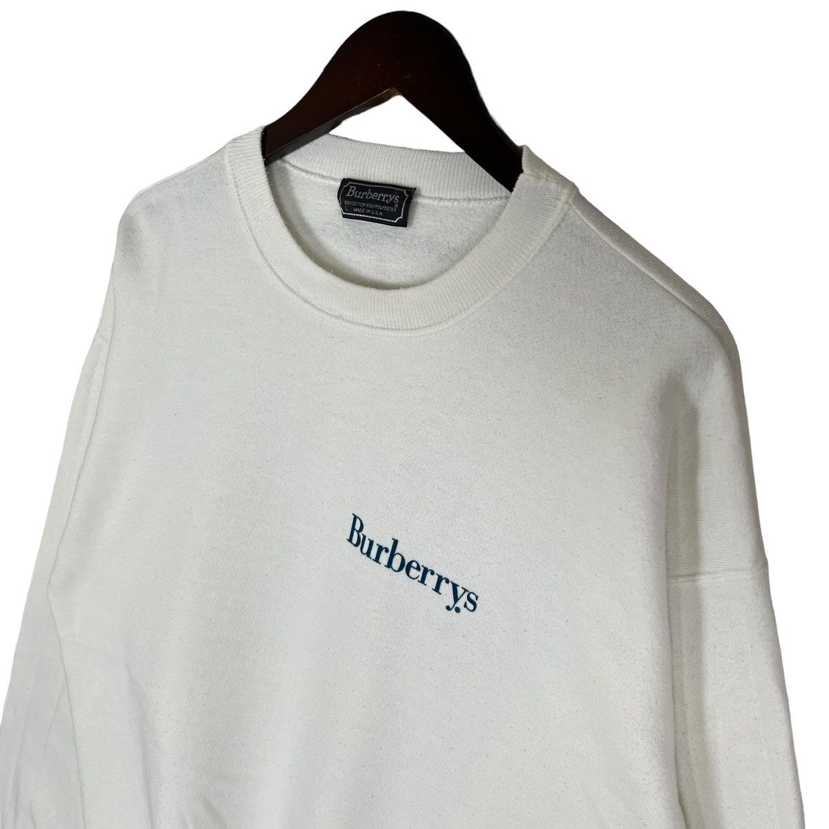 Burberry Vintage Burberrys Sweatshirt Crewnek Spellout Small Logo Size US L / EU 52-54 / 3 - 6 Thumbnail