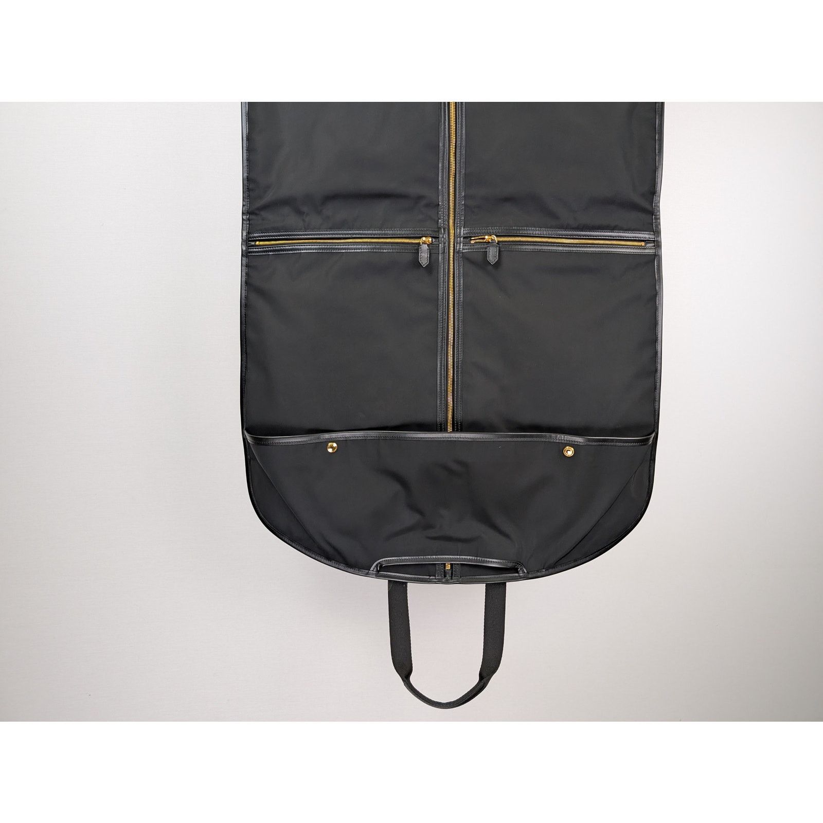 Tom Ford o1rshd1 Q:4/ Size: OS / Leather-Trimmed Garment Bag in Black Size ONE SIZE - 10 Thumbnail