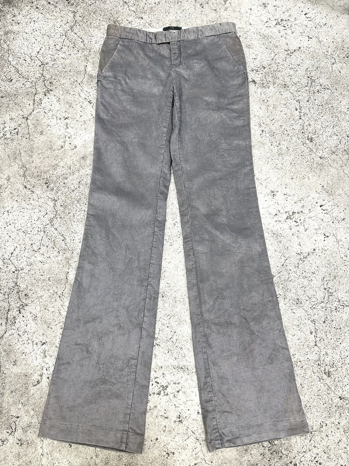Alexander McQueen AW2002 Alexander Mcqueen Metallic Bootcut Podium Pants Size 27" / US 4 / IT 40 - 4 Thumbnail