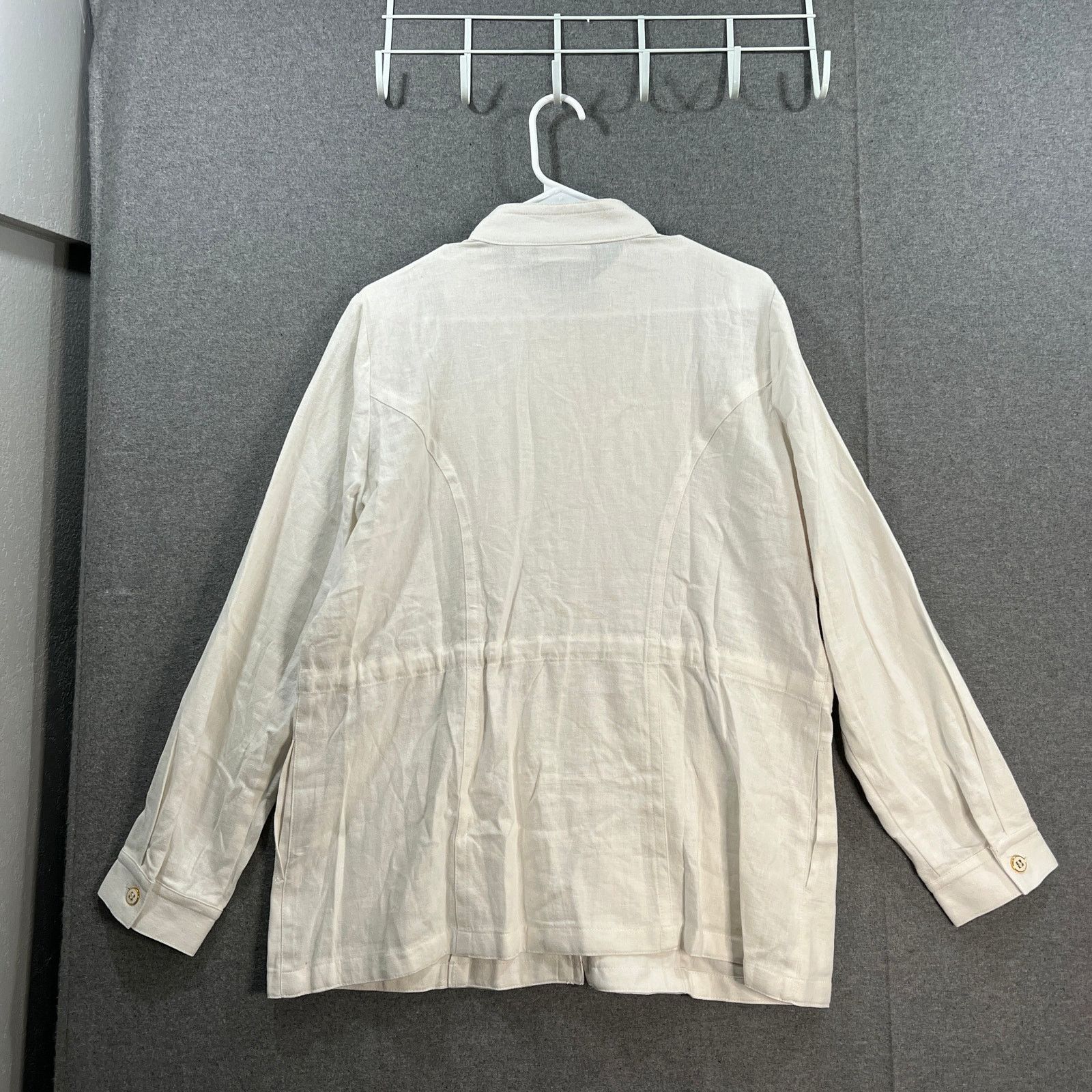 Other GRAVER Susan Graver Pure Linen Blend Jacket Size M / US 6-8 / IT 42-44 - 2 Thumbnail