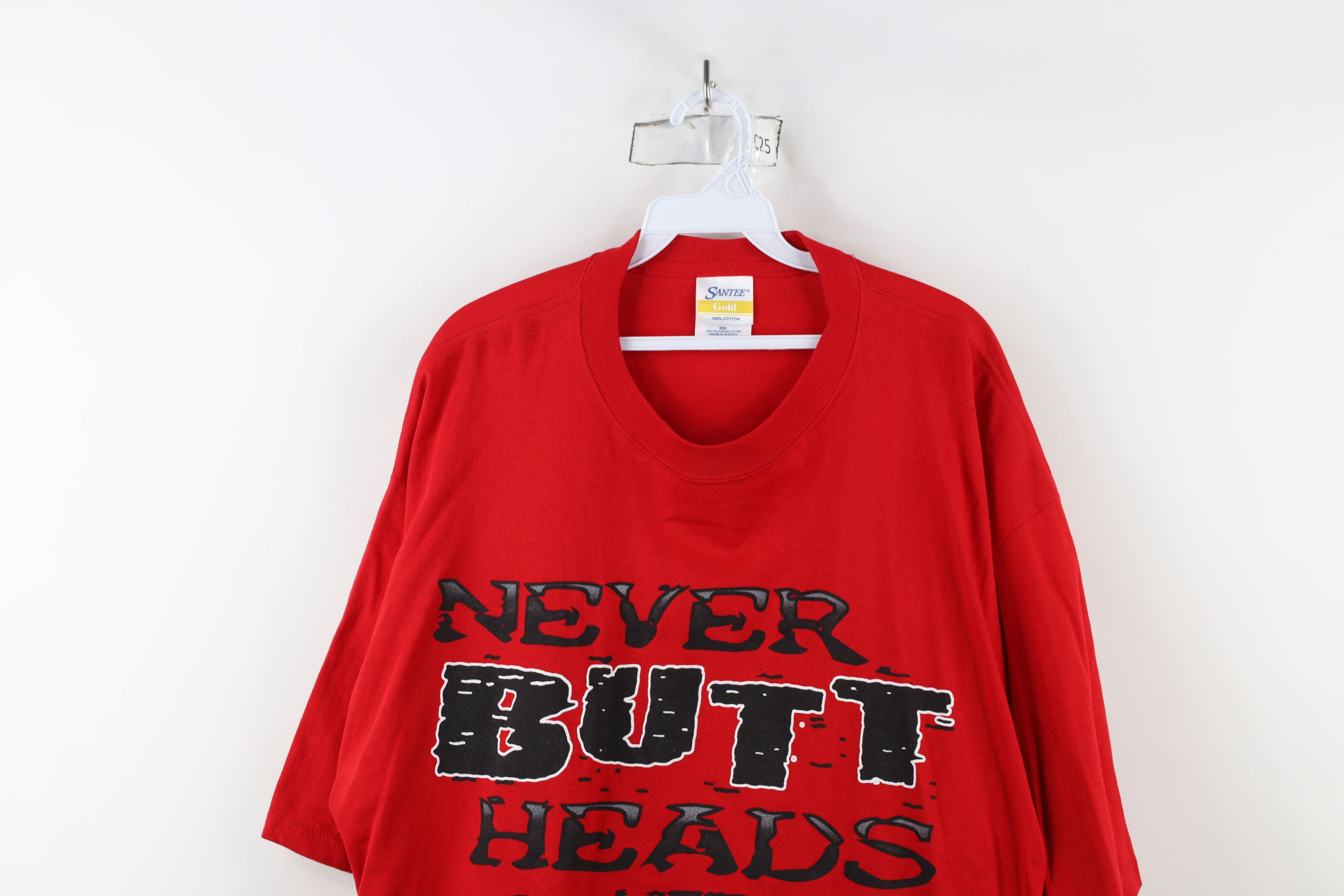 Vintage 90s Heads With A Ram Dodge Ram Racing T-Shirt Red