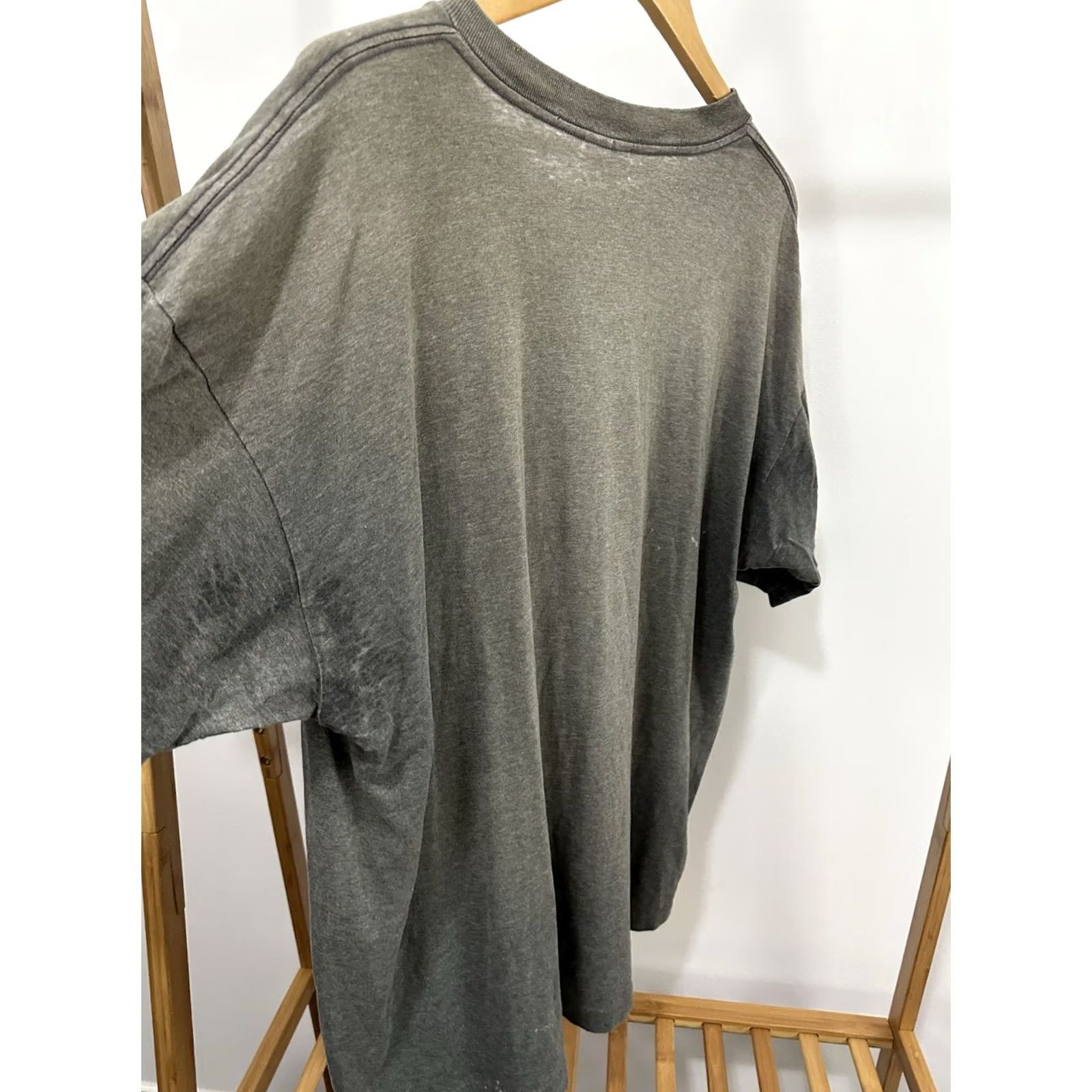 Basic Editions VTG 90s Gradient Sun Faded Blank Single Stitch WIP Work Thin Worn T-Shirt 3XL Size US XXL / EU 58 / 5 - 5 Thumbnail