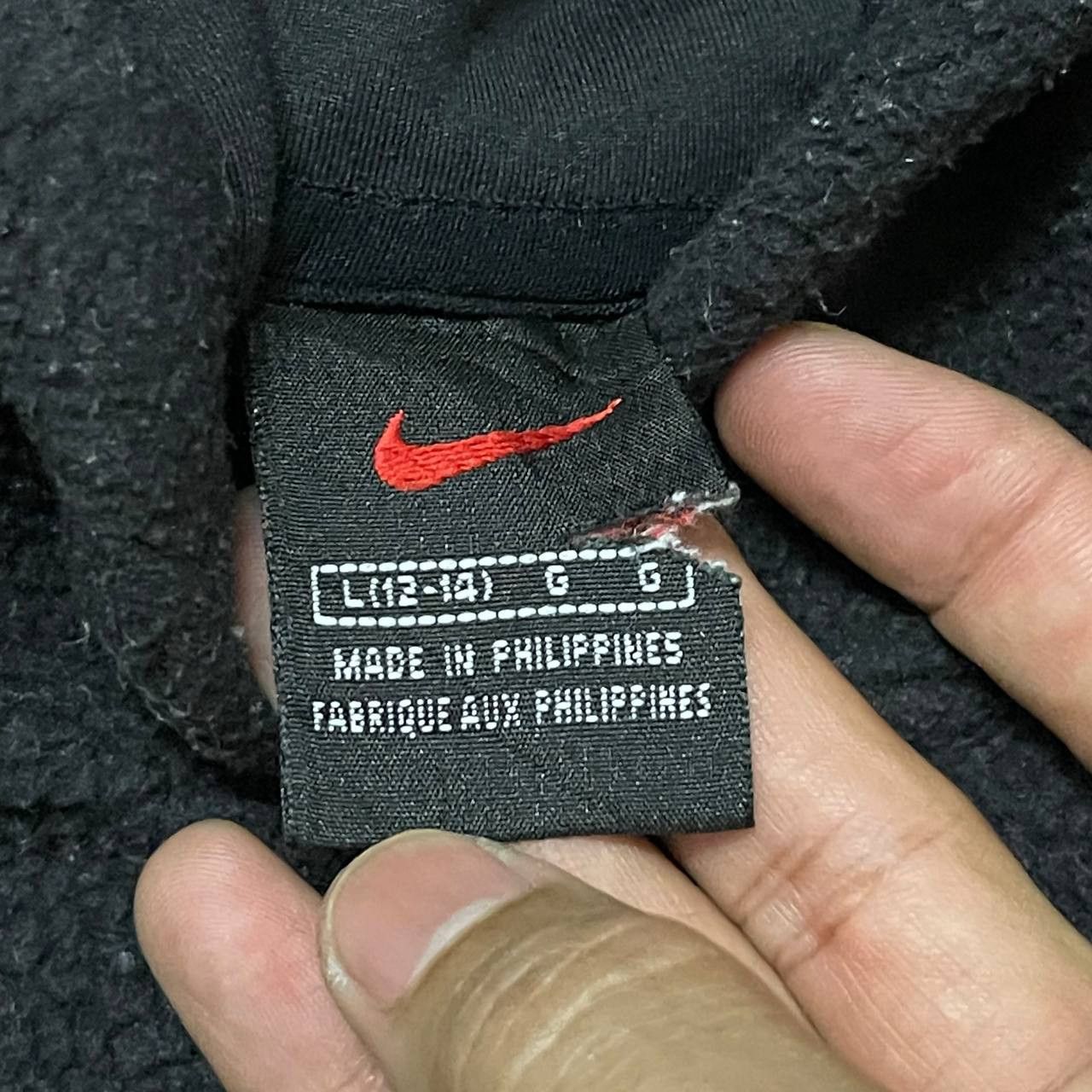 Nike Vintage 90's Nike Center Swoosh Fleece Hoodie Size US L / EU 52-54 / 3 - 5 Thumbnail
