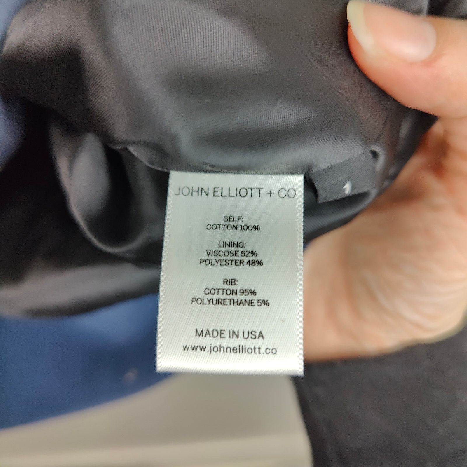John Elliott John Elliott Co Bomber Jacket 1 Small Blue Full Zip Cotton Size US S / EU 44-46 / 1 - 8 Thumbnail